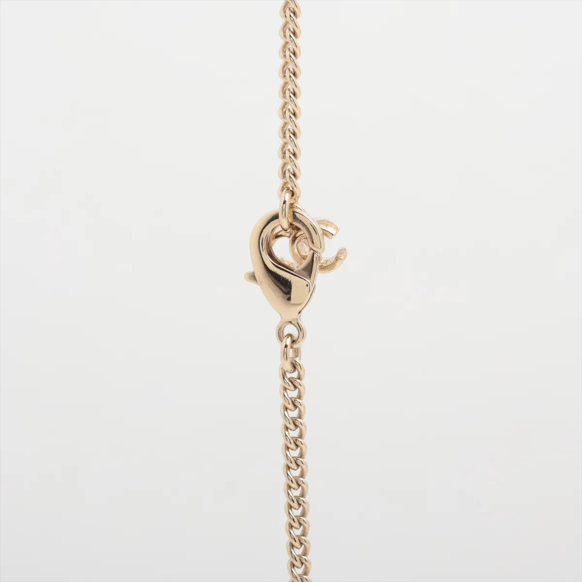 Coco Mark B25A Necklace, GP x Rhinestone, Gold, — view 3