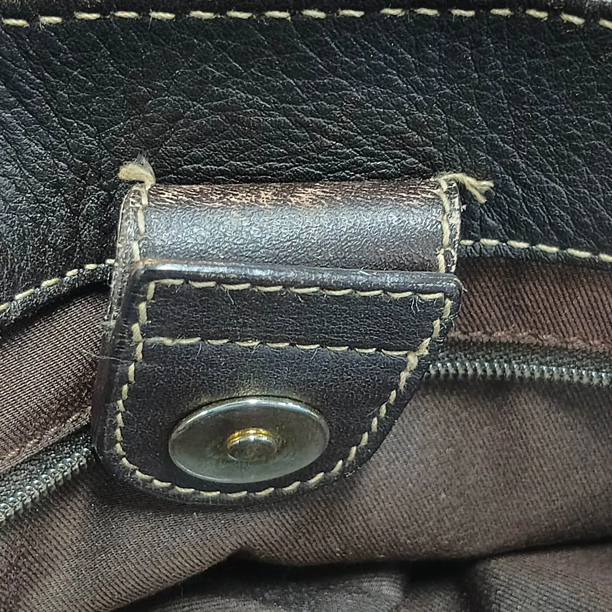 GG Canvas Handbag, Canvas x Leather, Beige x Brown, 211983 — view 13