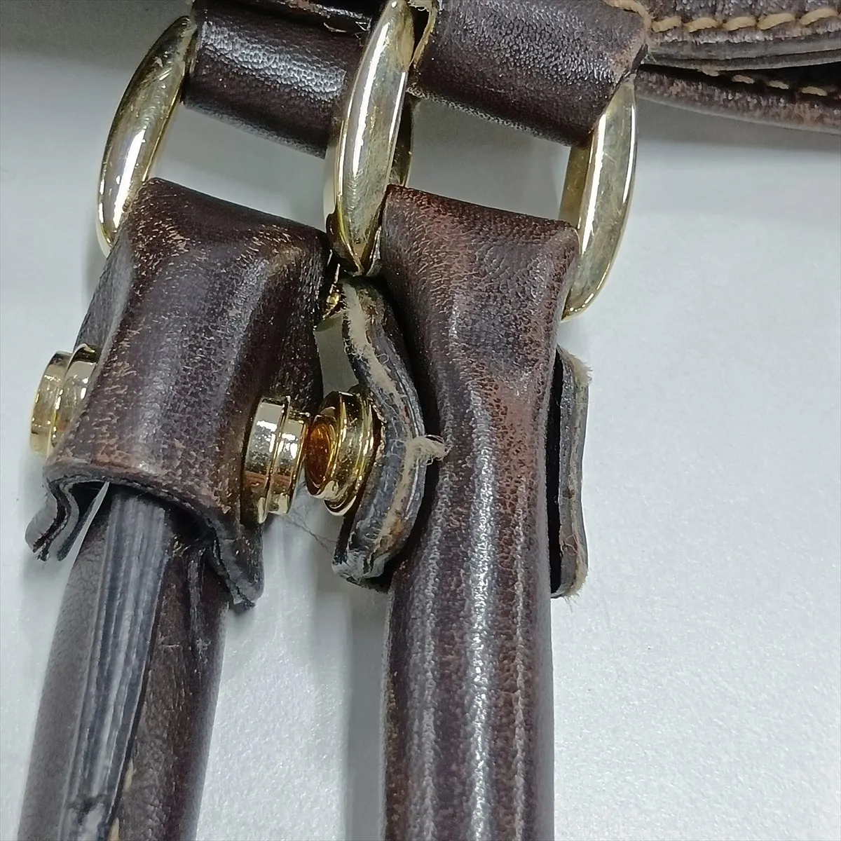 GG Canvas Handbag, Canvas x Leather, Beige x Brown, 211983 — view 14