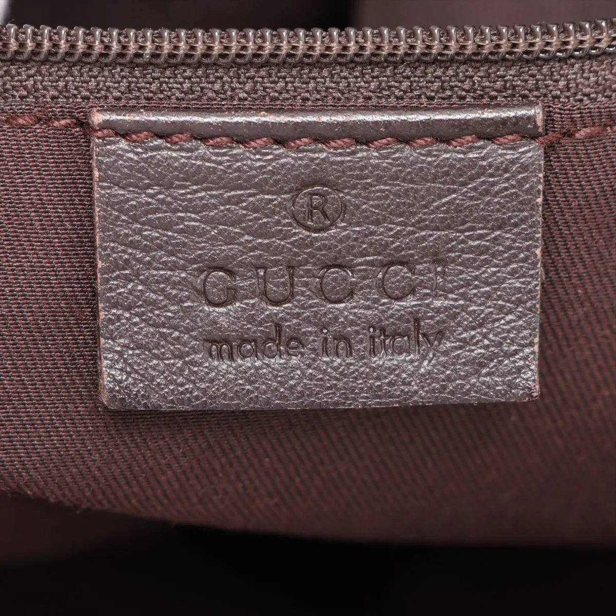 GG Canvas Handbag, Canvas x Leather, Beige x Brown, 211983 — view 9