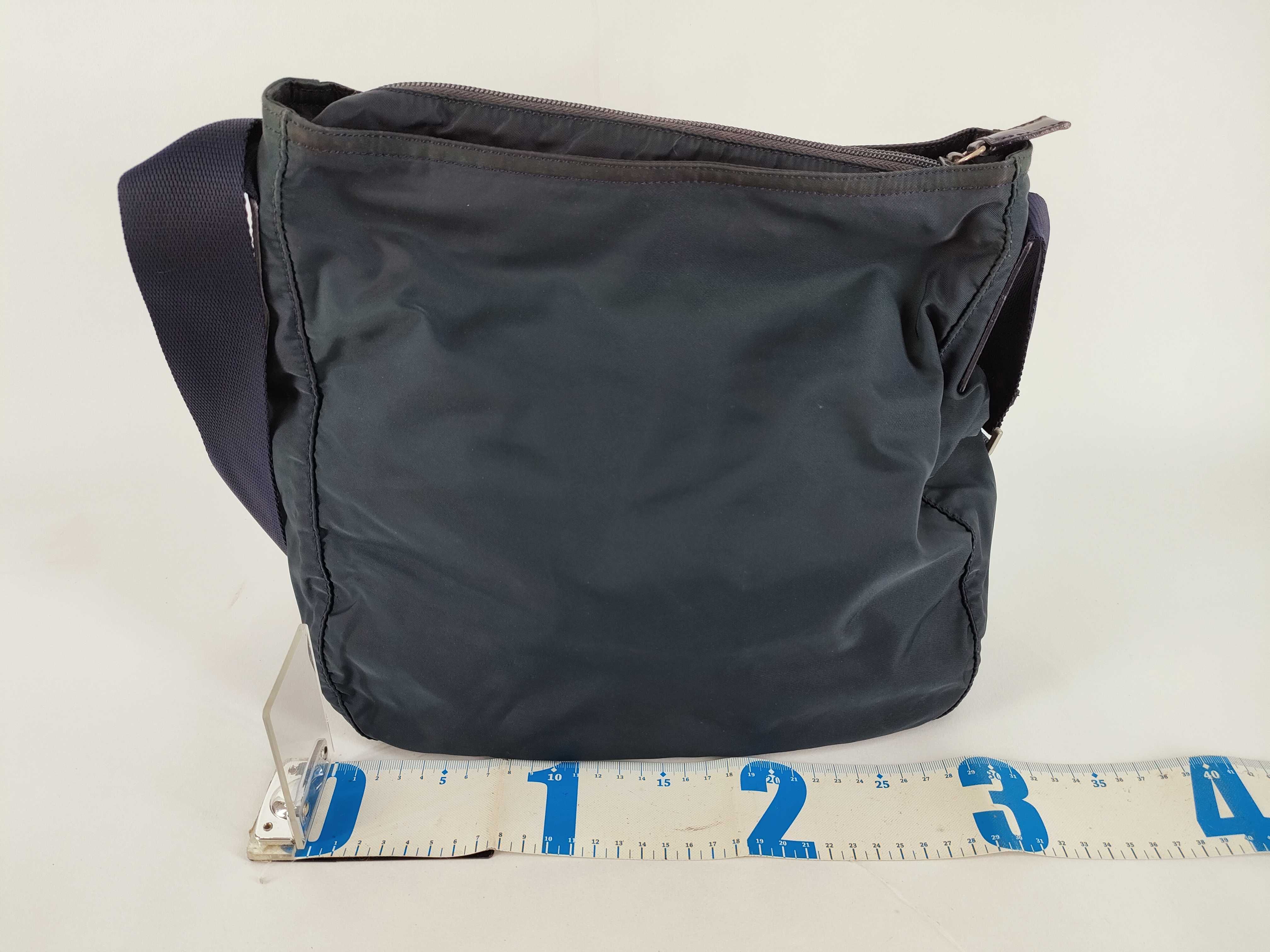 Nylon Tessuto Nylon Shoulder Bag, Navy Nylon Shoulder Bag — view 2