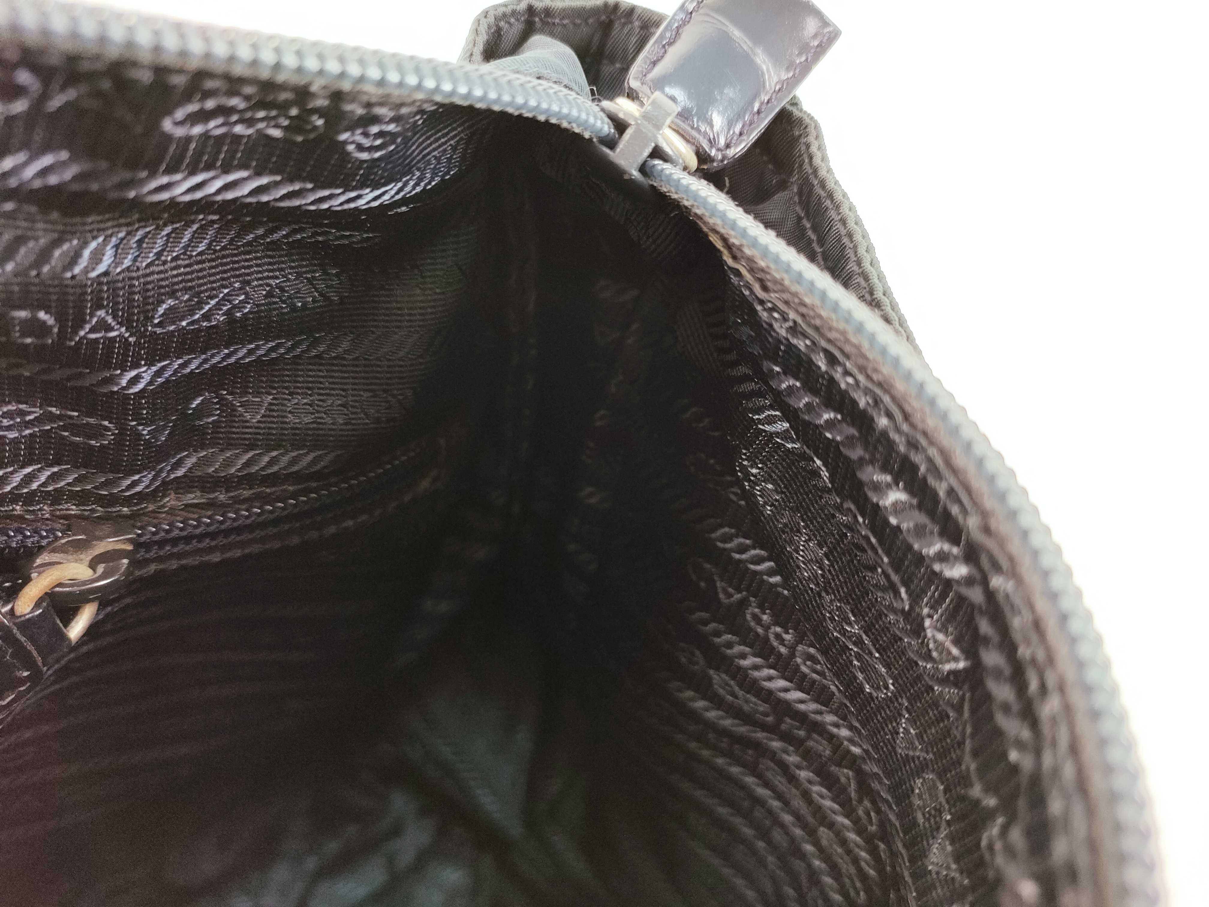 Nylon Tessuto Nylon Shoulder Bag, Navy Nylon Shoulder Bag — view 9