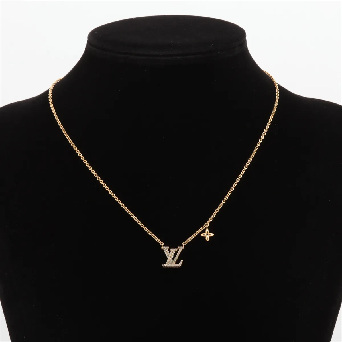 M00596 Collier LV Iconic AK0233 Necklace GP x Rhinestone Gold — view 5