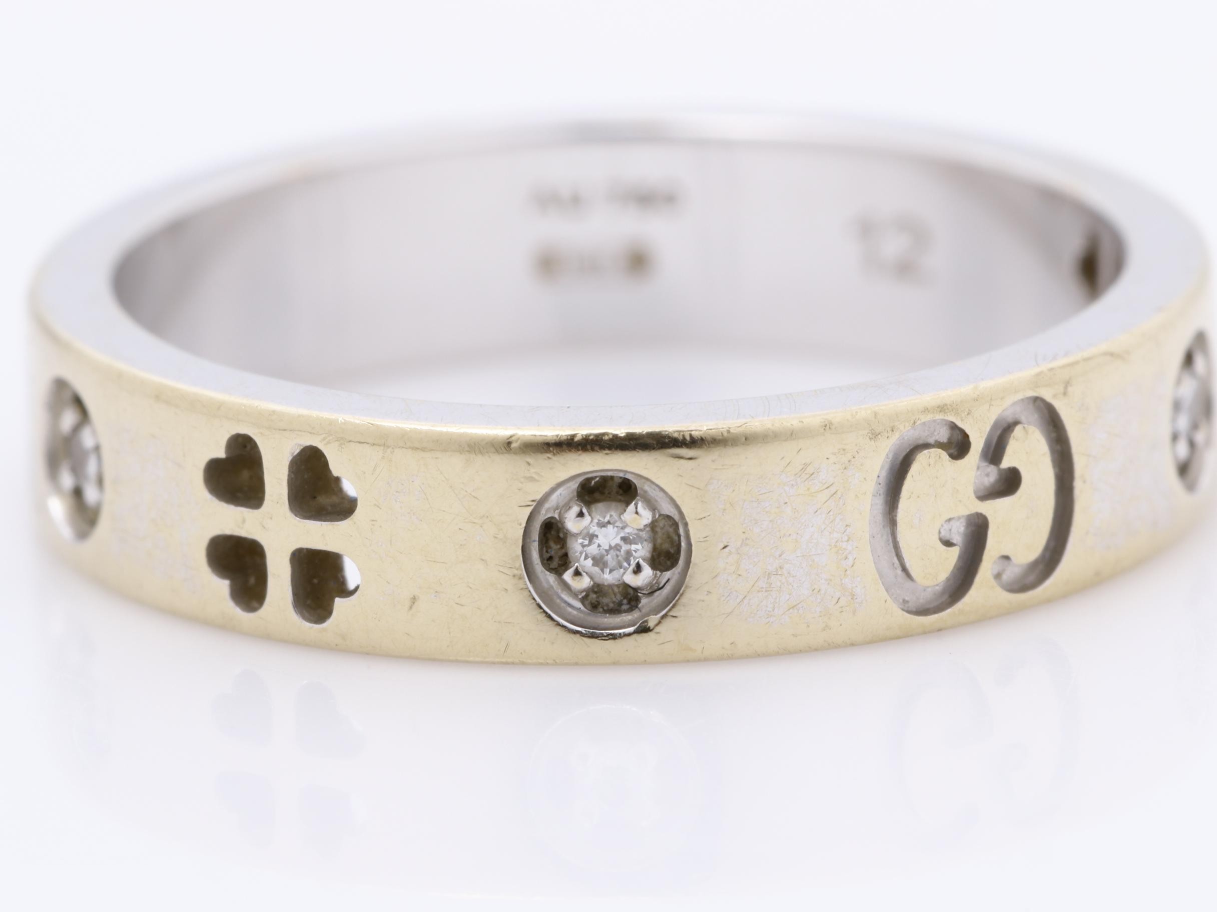 Icon Clover Ring, 4PD, Au750 WG, 4.4g, #12 — view 2