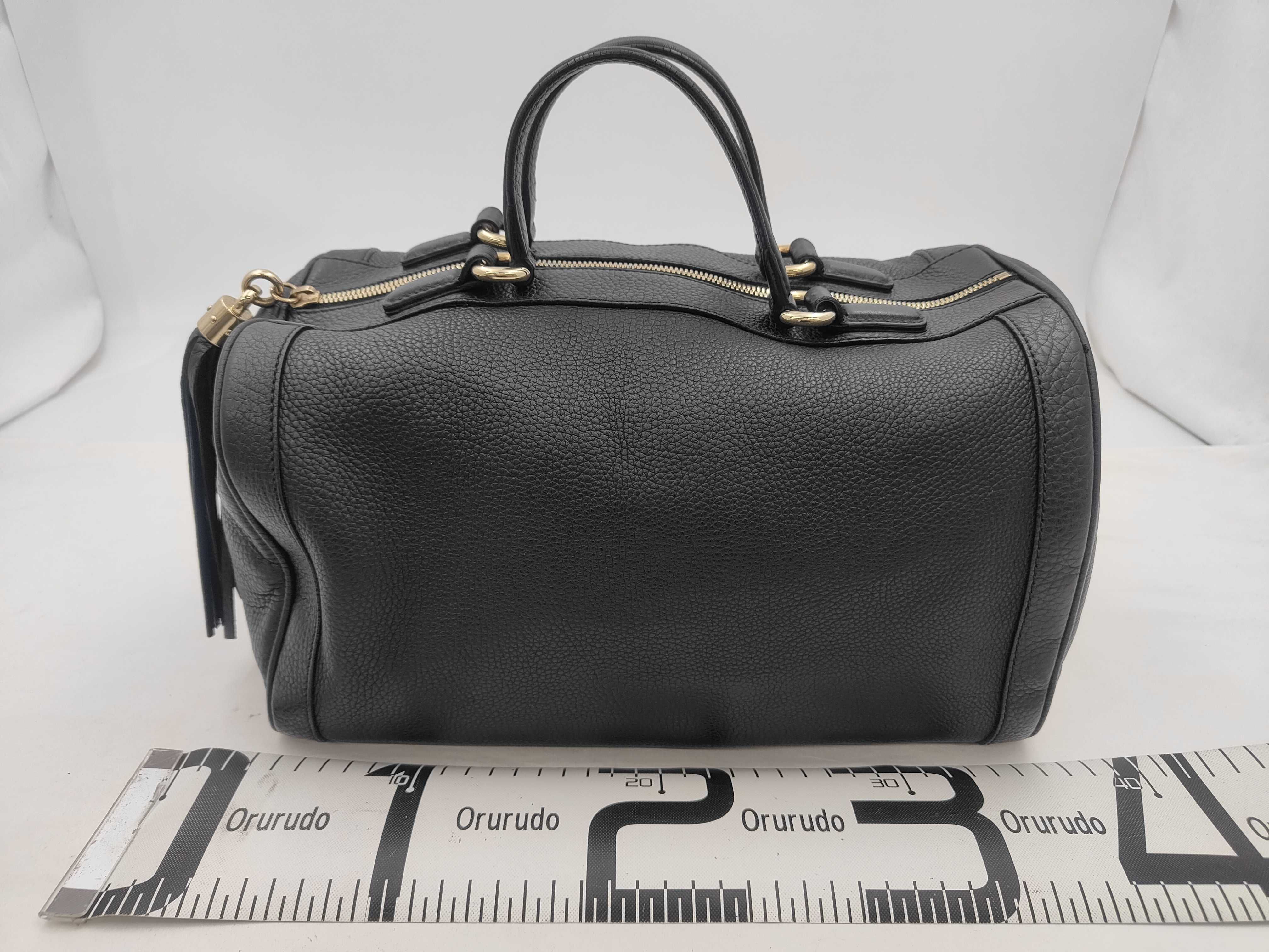 Soho 282302 Leather Black Boston Bag — view 2