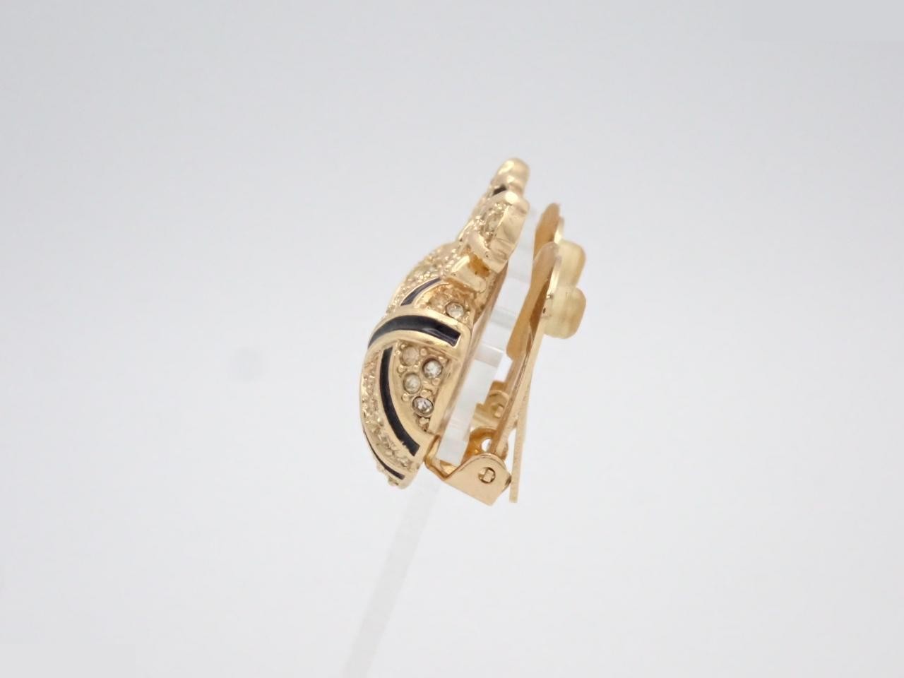 Rhinestone earrings — view 3
