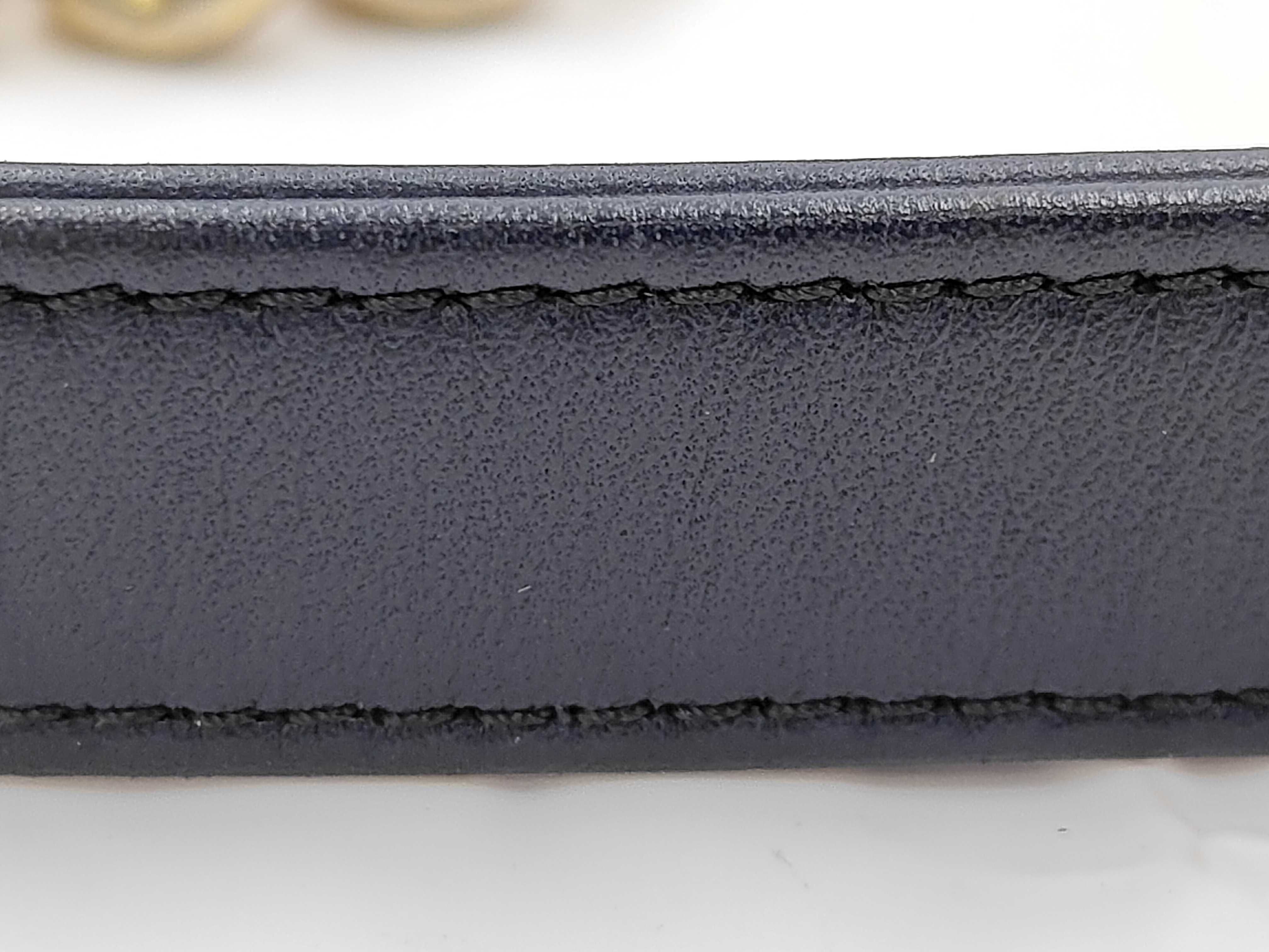 Diana 25 Matelassé Lambskin Navy Shoulder Bag — view 4
