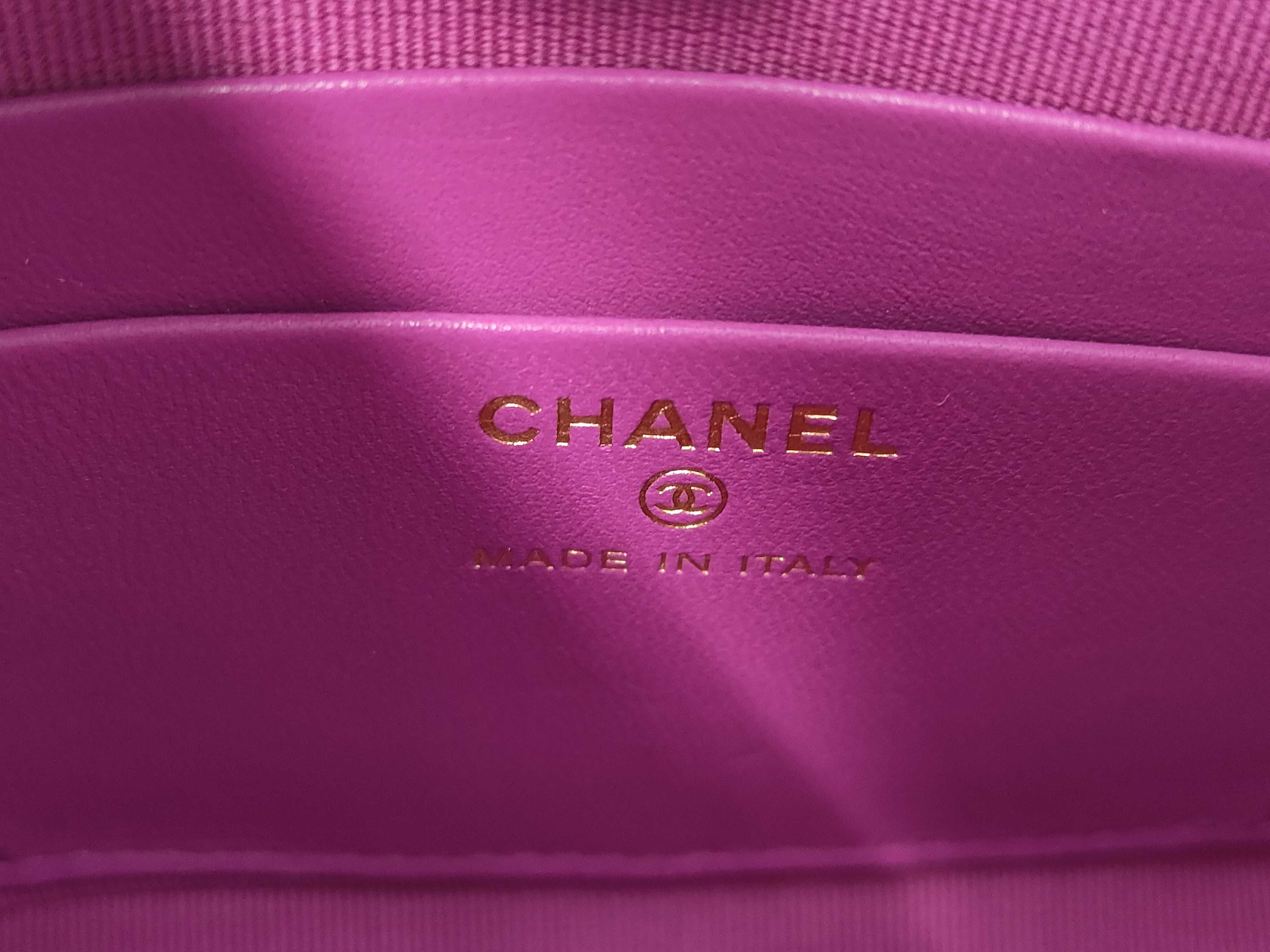 Coco Mark Tweed Shoulder Bag (with sticker) — view 9