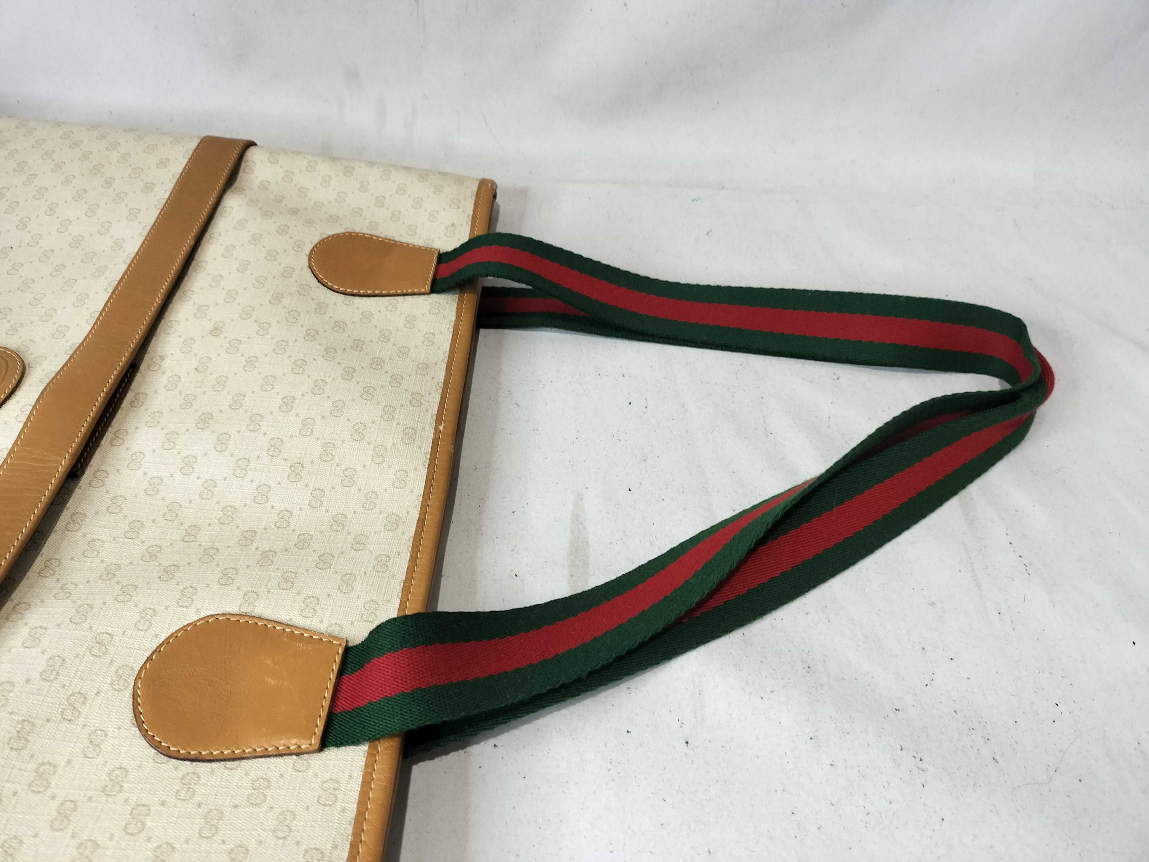 GG Supreme x Sherry Handle Old Gucci Tote Bag Handbag — view 4