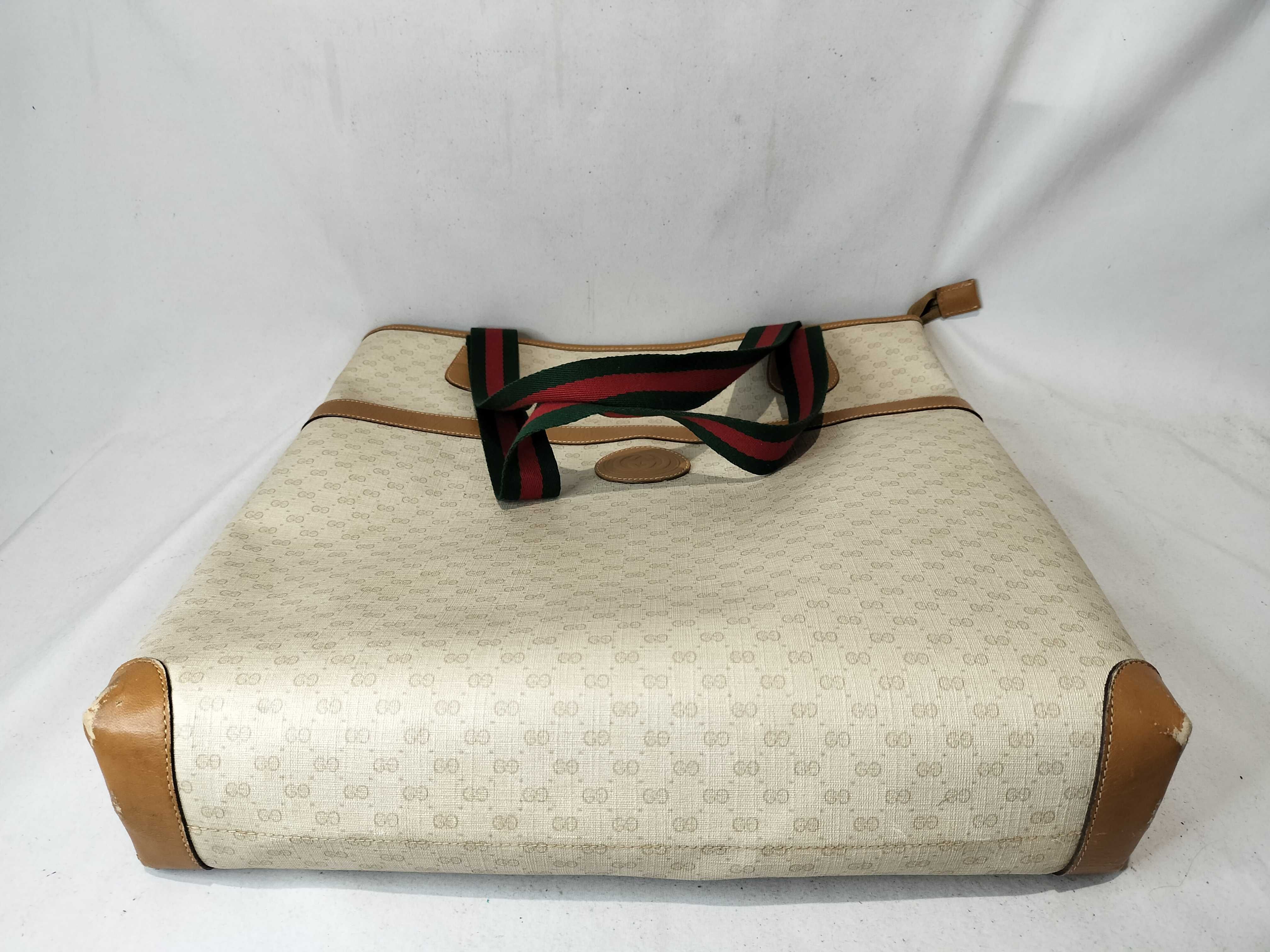 GG Supreme x Sherry Handle Old Gucci Tote Bag Handbag — view 8