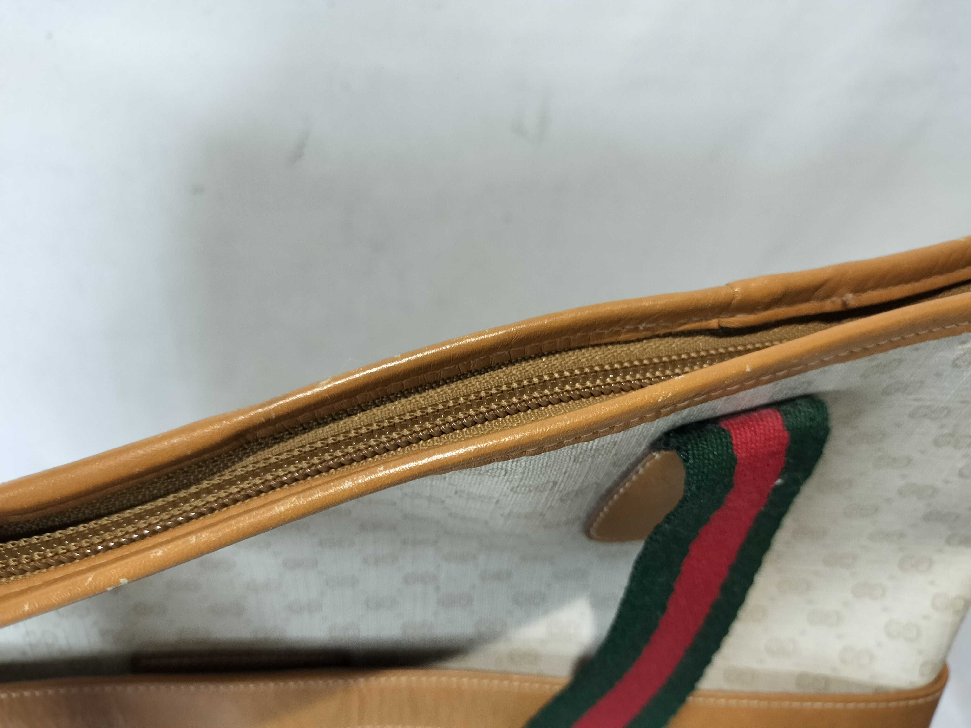 GG Supreme x Sherry Handle Old Gucci Tote Bag Handbag — view 9