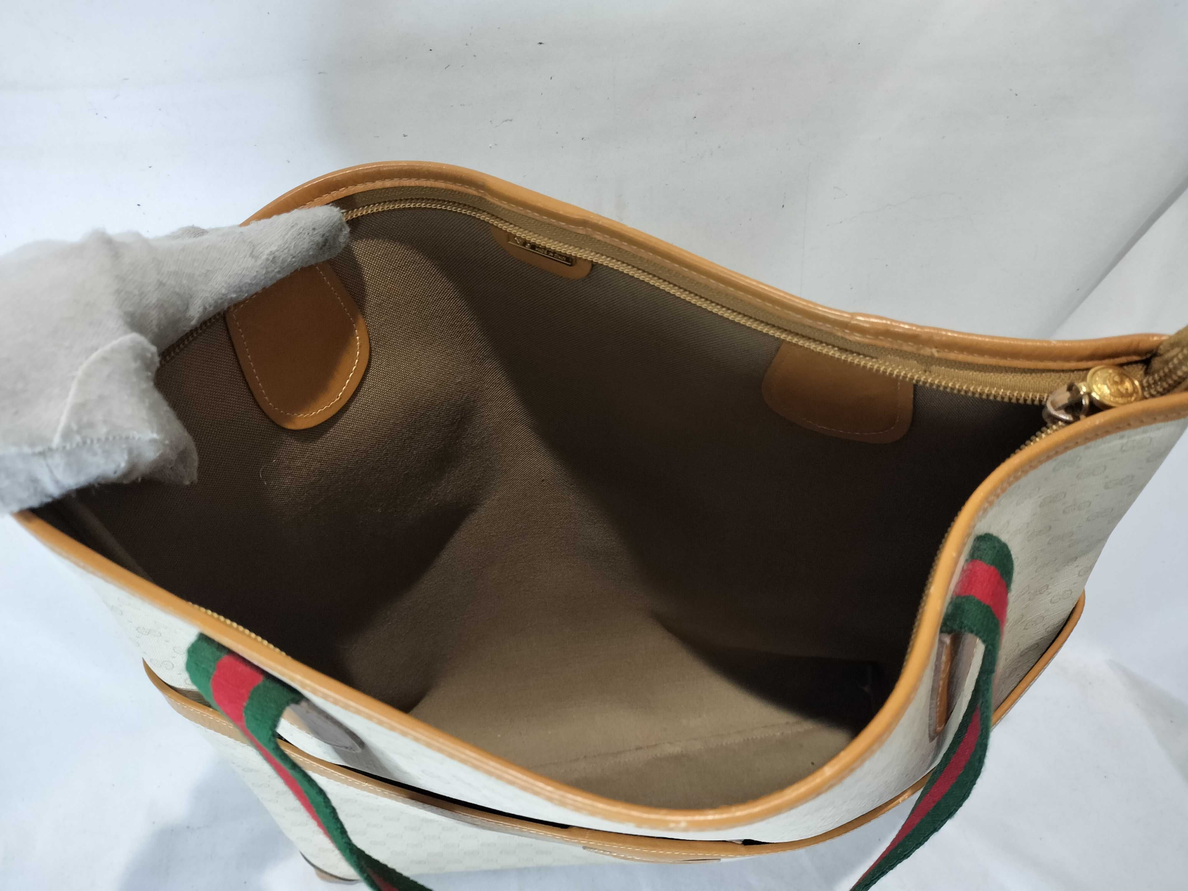 GG Supreme x Sherry Handle Old Gucci Tote Bag Handbag — view 10