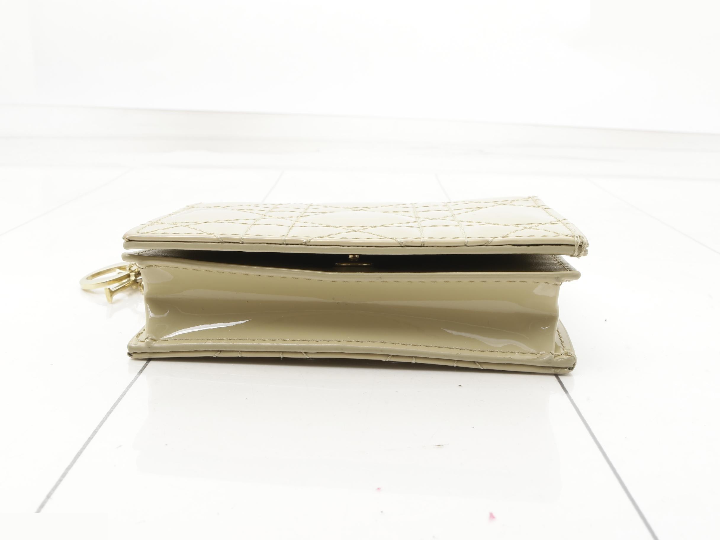 Cannage Enamel Bi-fold Wallet — view 3