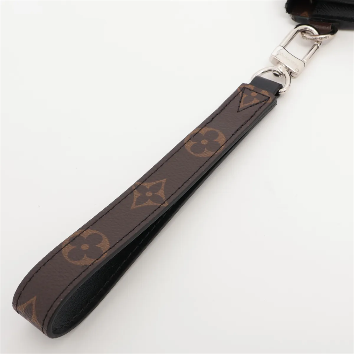 Monogram Macassar Zippy Dragonne M69407 Black x Brown Round Zip Wallet RFID Reactive — view 11