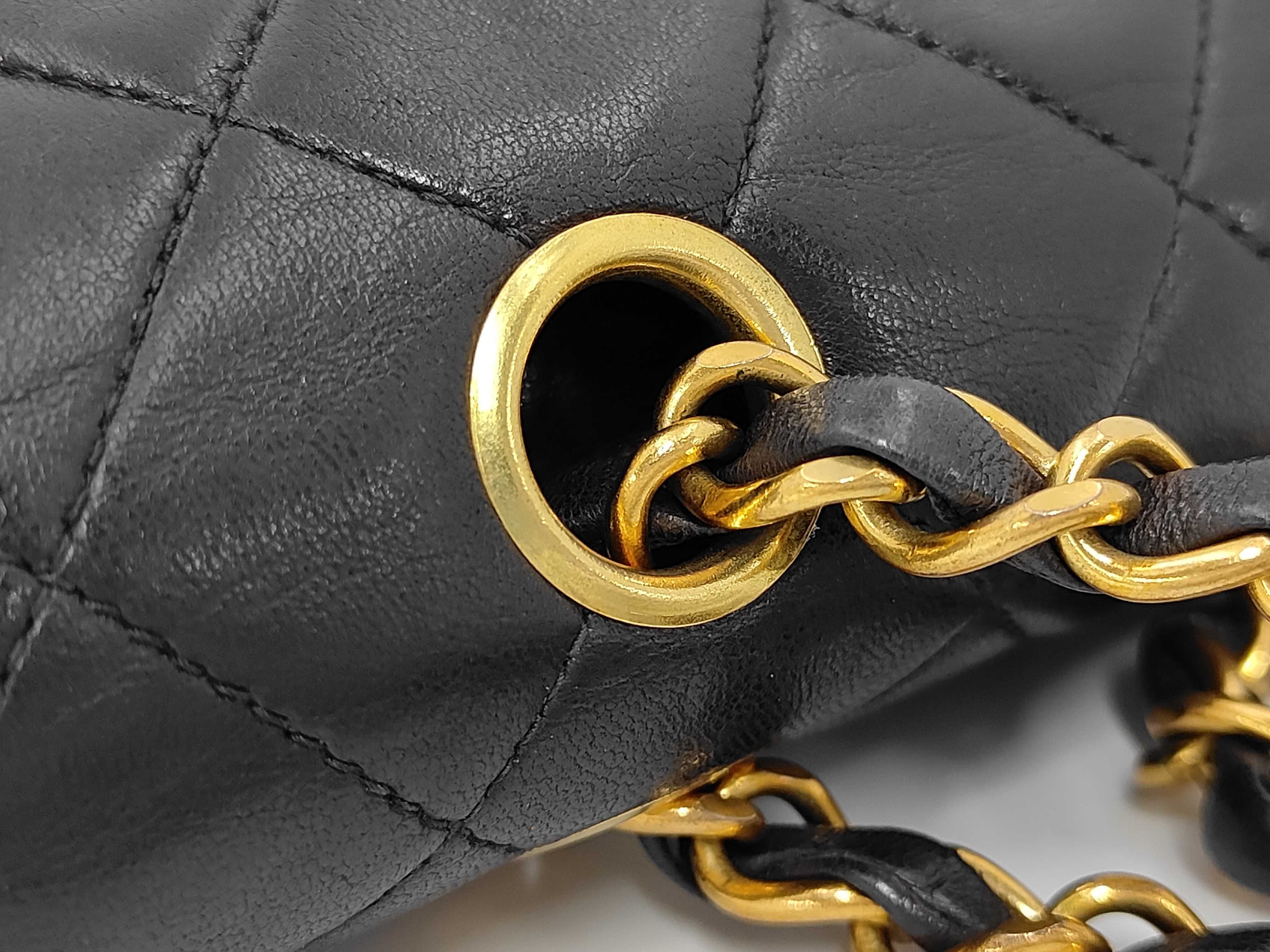 Matelassé 25 Double Flap Double Chain Lambskin Shoulder Bag — view 6