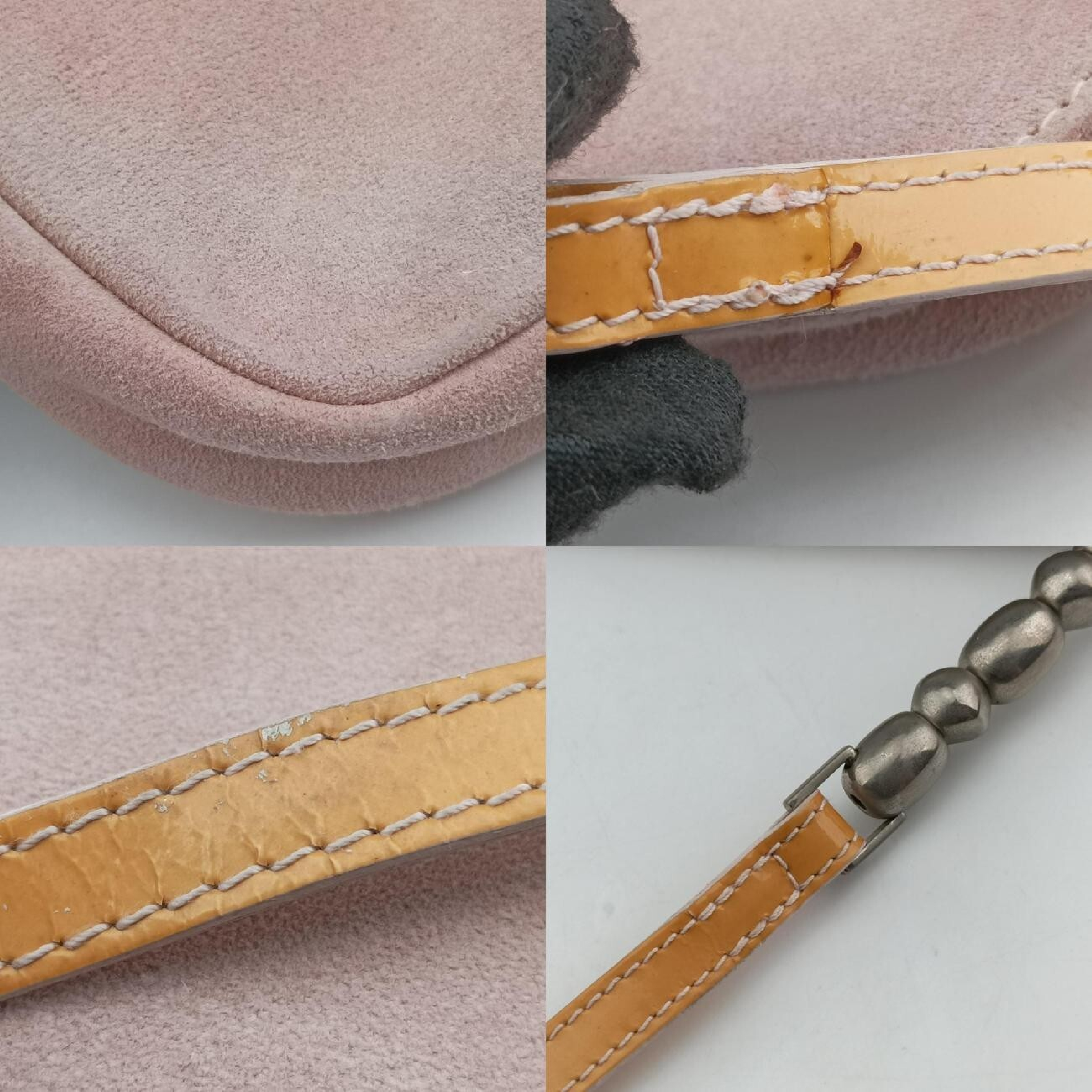Maris Pearl Pink Suede Shoulder Bag RU0050 — view 11