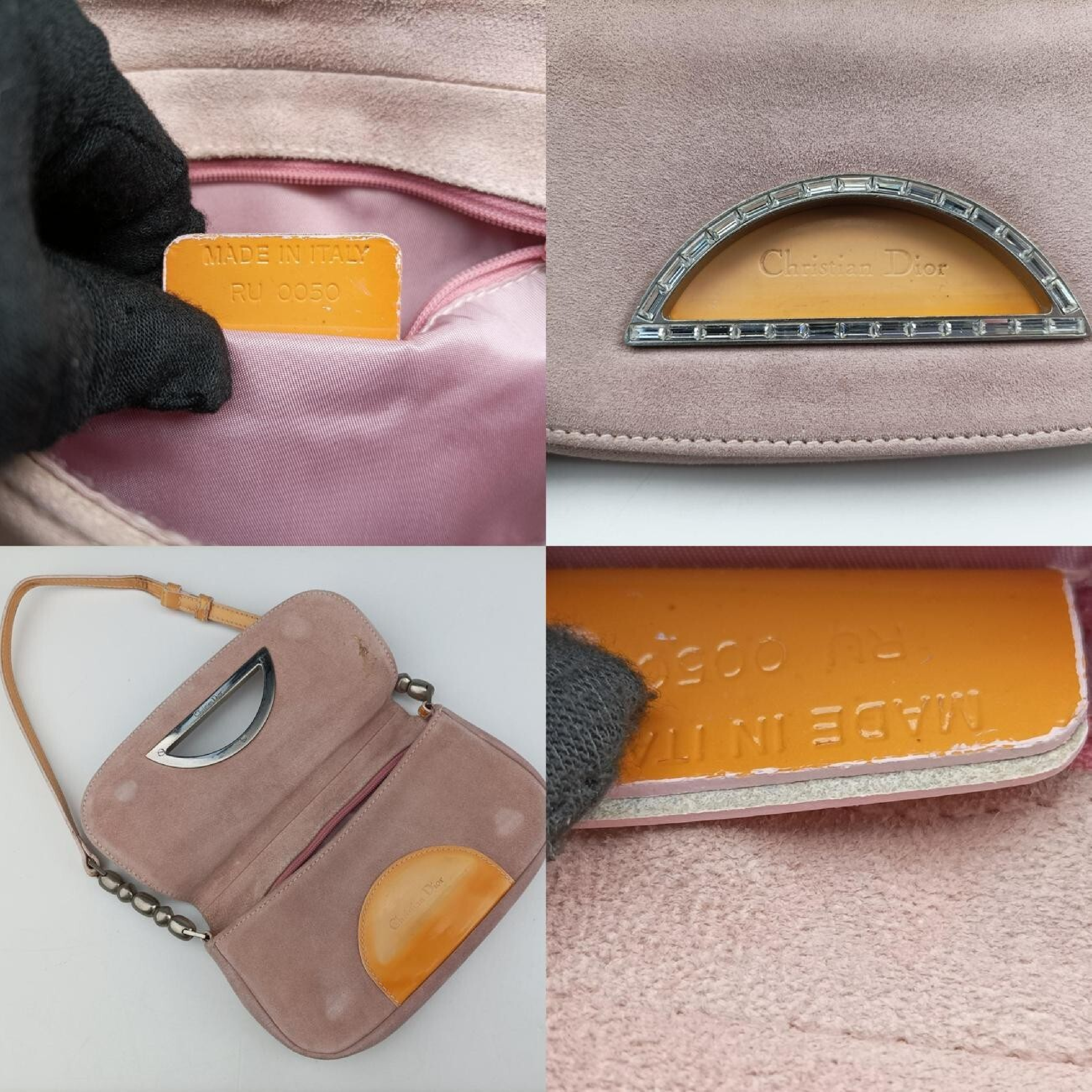 Maris Pearl Pink Suede Shoulder Bag RU0050 — view 8