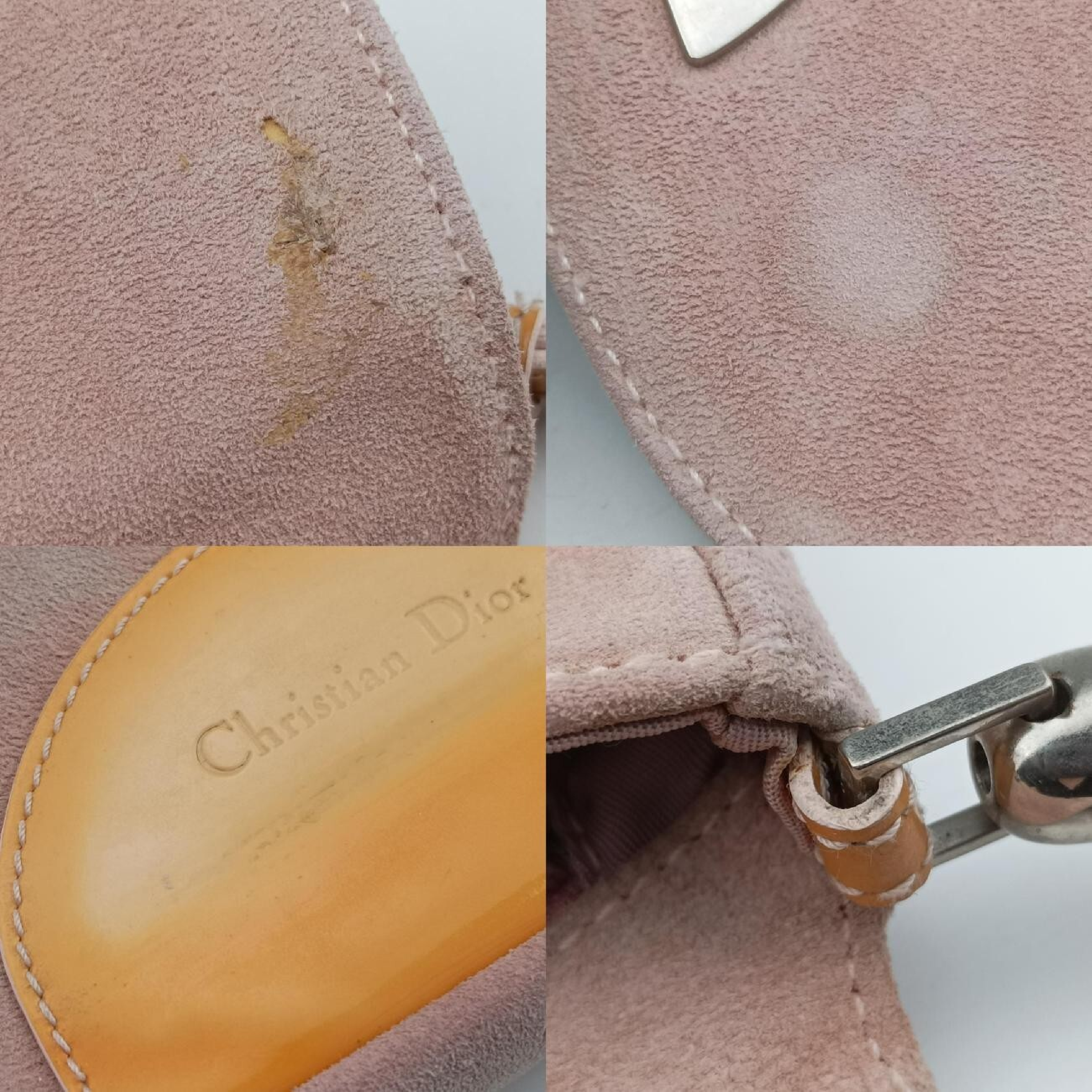 Maris Pearl Pink Suede Shoulder Bag RU0050 — view 9