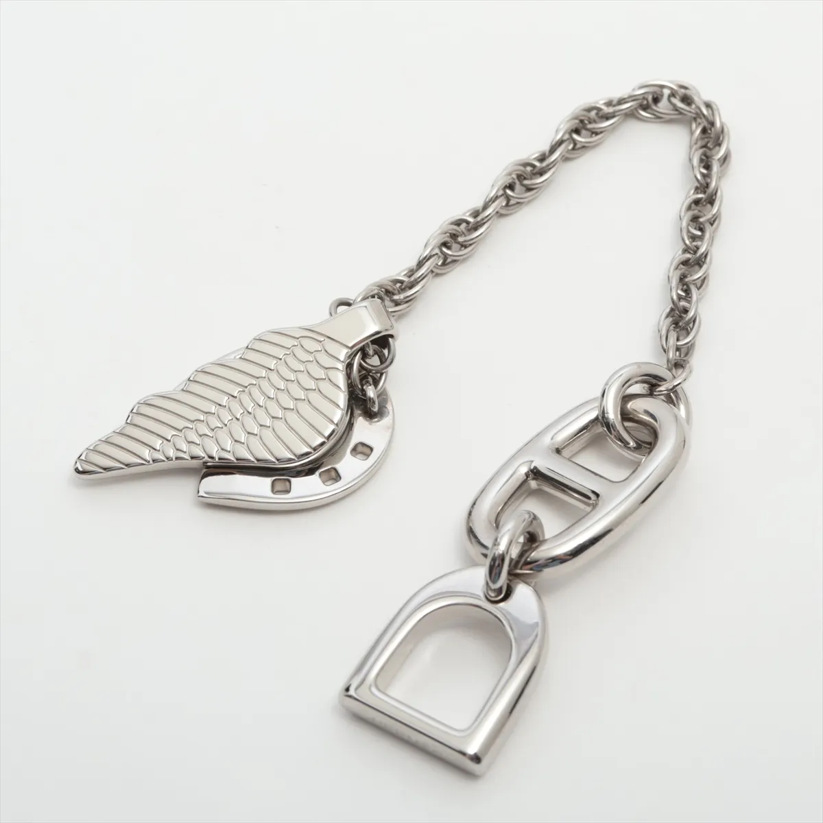 Bon Voyage Charm Metal Silver Thread Dull — view 2