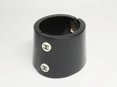 Coco Pla Black Bangle, Wrist Circumference Approx. 18cm
