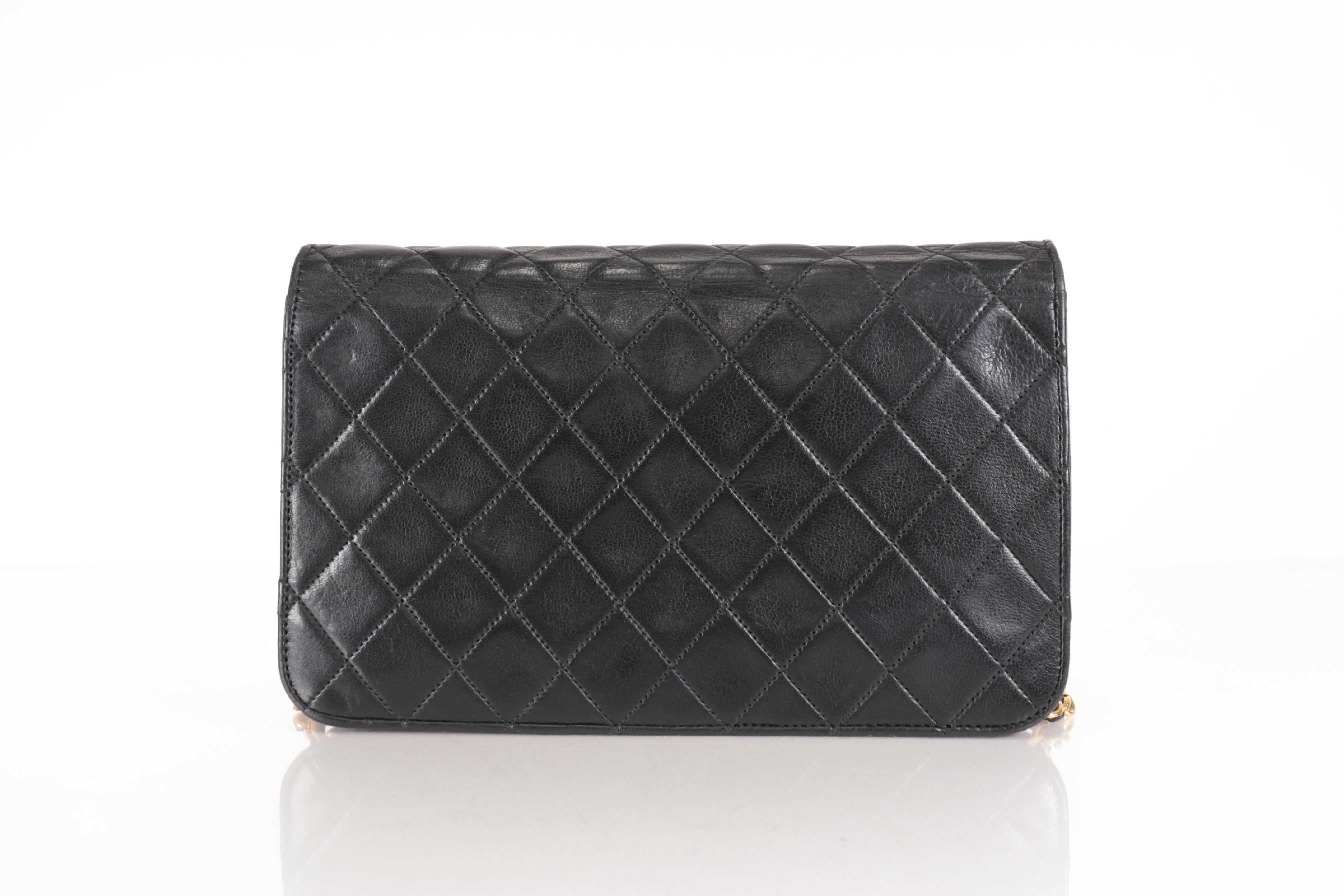 Push-Lock Lambskin Chain Shoulder Bag (Series 5) — view 2