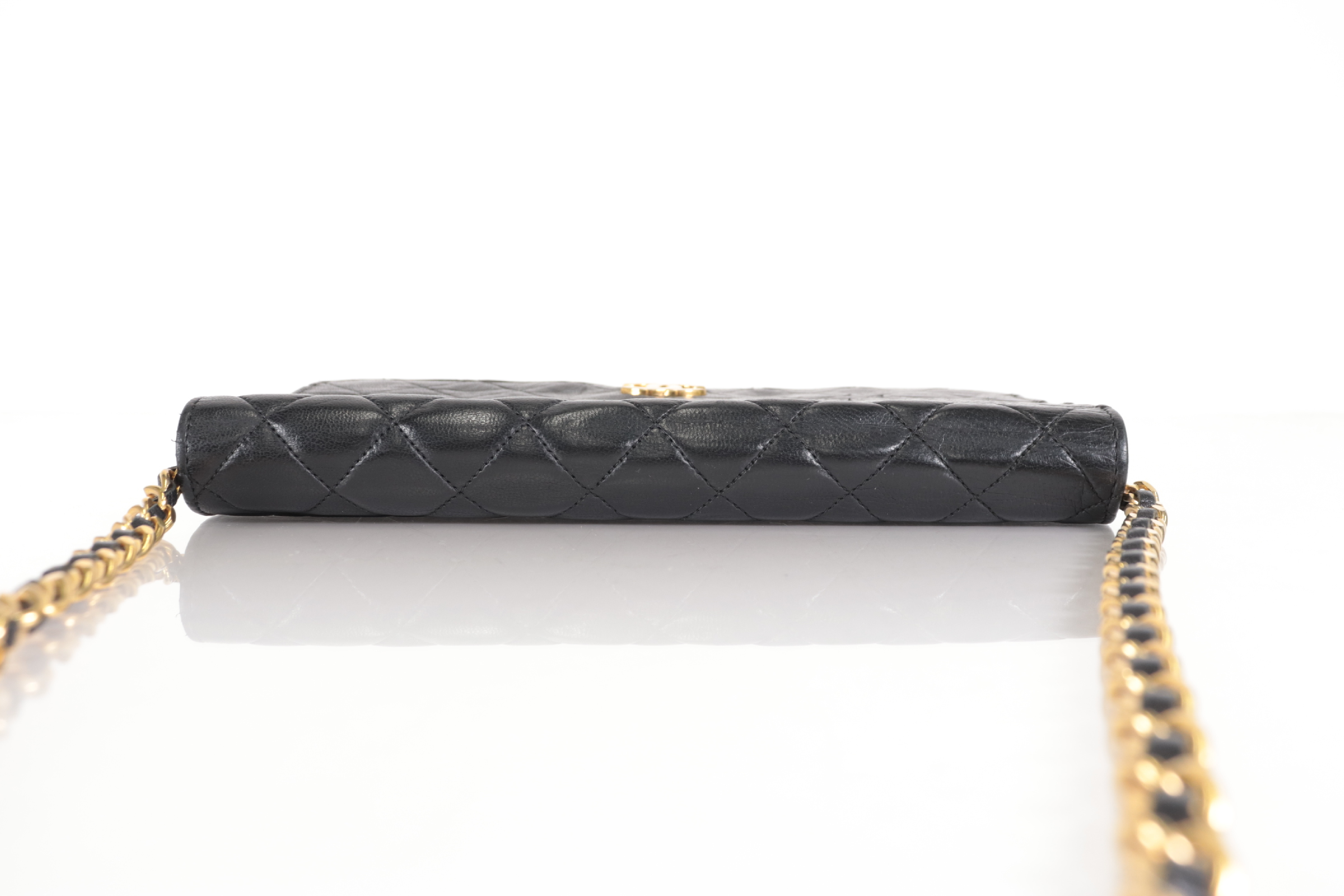 Push-Lock Lambskin Chain Shoulder Bag (Series 5) — view 5