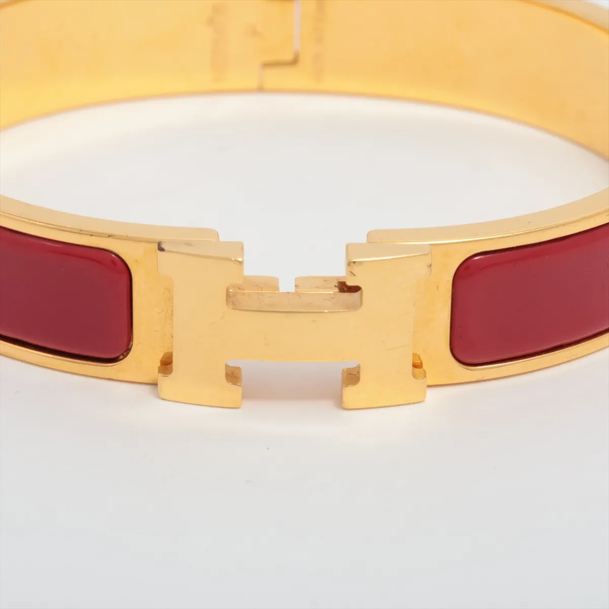 Click H Bangle Fan Bangle GP Red x Gold — view 3