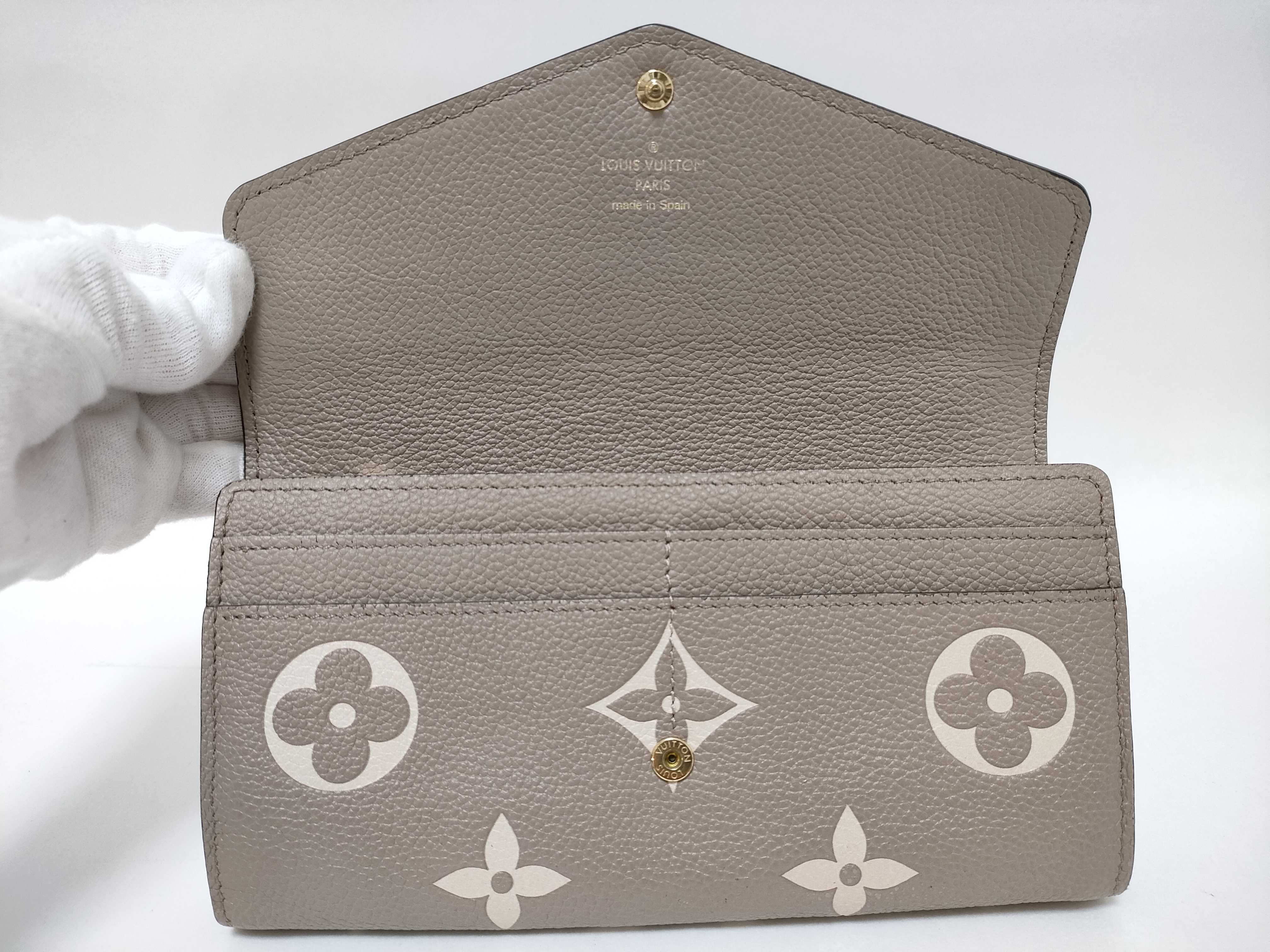 Bicolor Monogram Empreinte Portefeuille Sarah NM Long Wallet M81049 Wallet — view 8