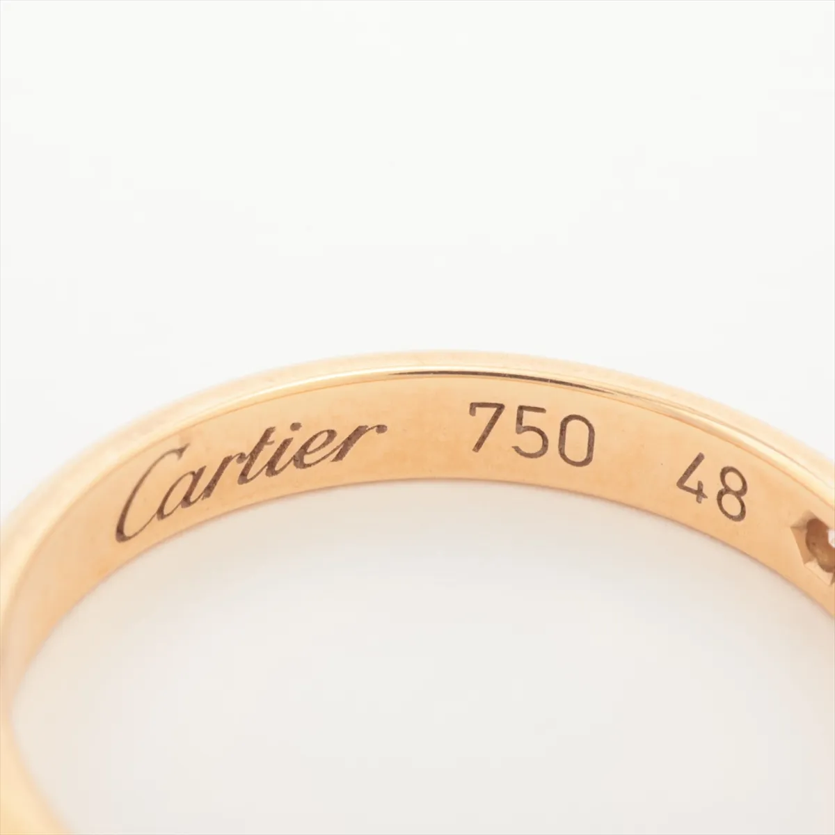 Wedding 1P Diamond Ring 750 (PG) 2.1g 48 PY3272 — view 3