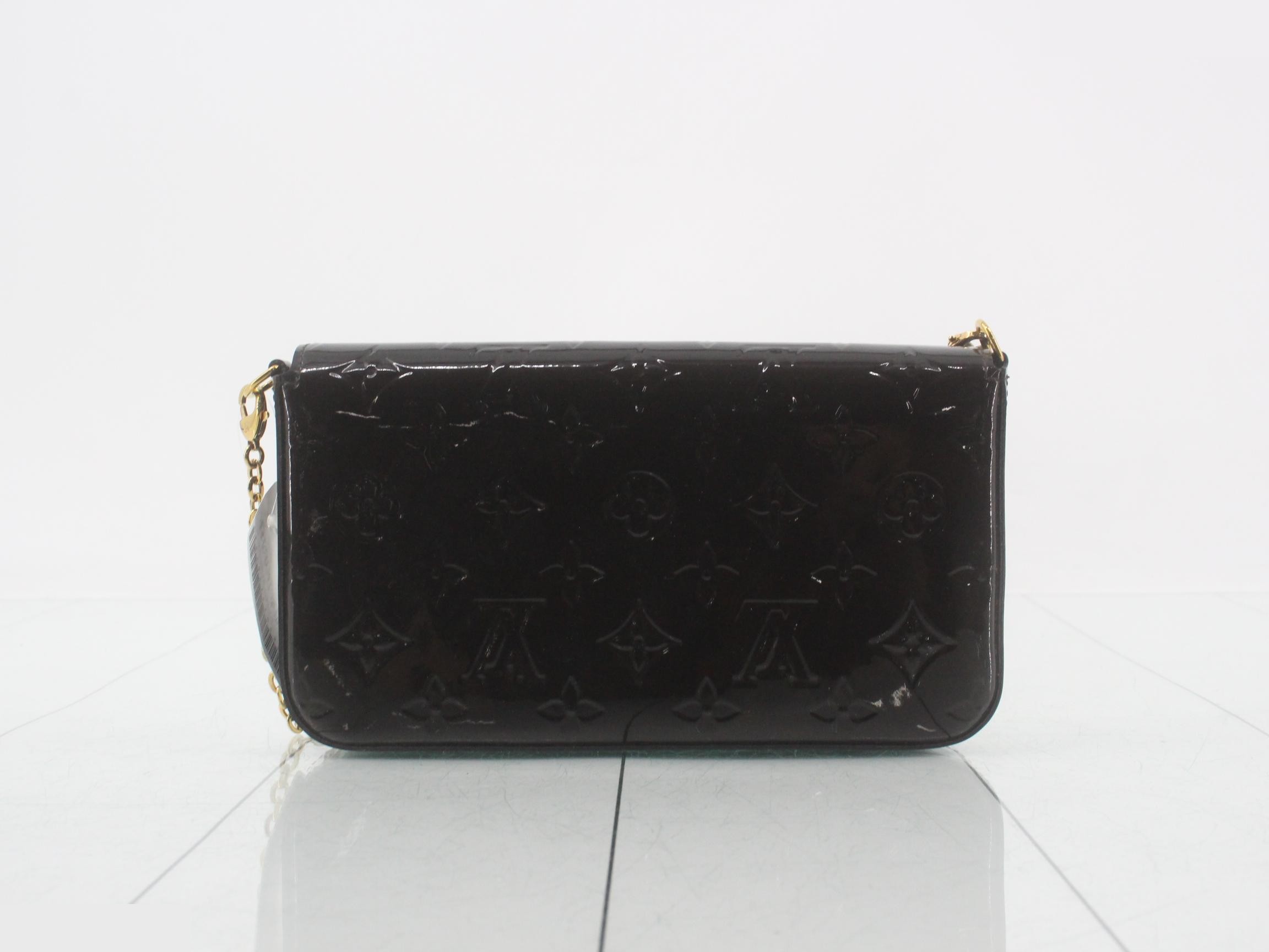 Vernis Pochette Felicie Amarante Shoulder Bag with Case — view 2