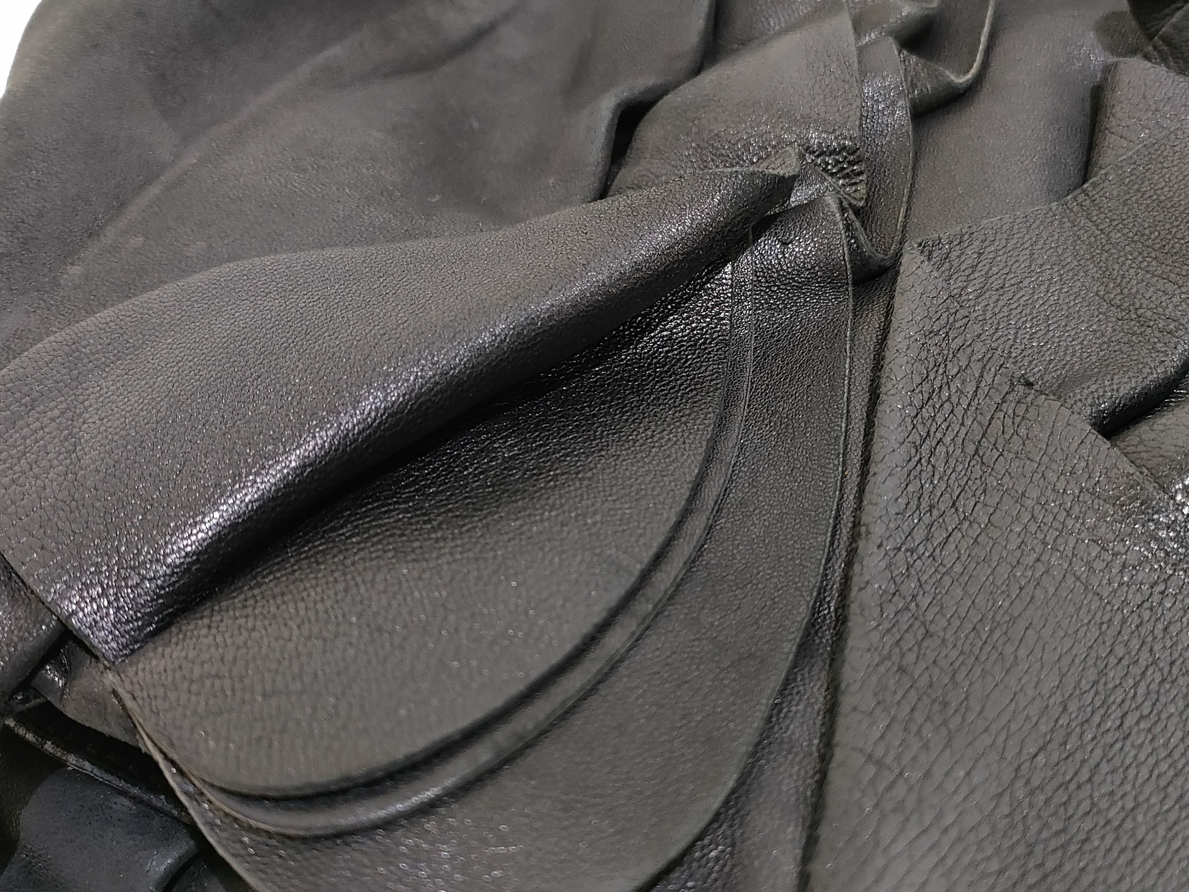 Leather Frill Shoulder Bag Handbag — view 14