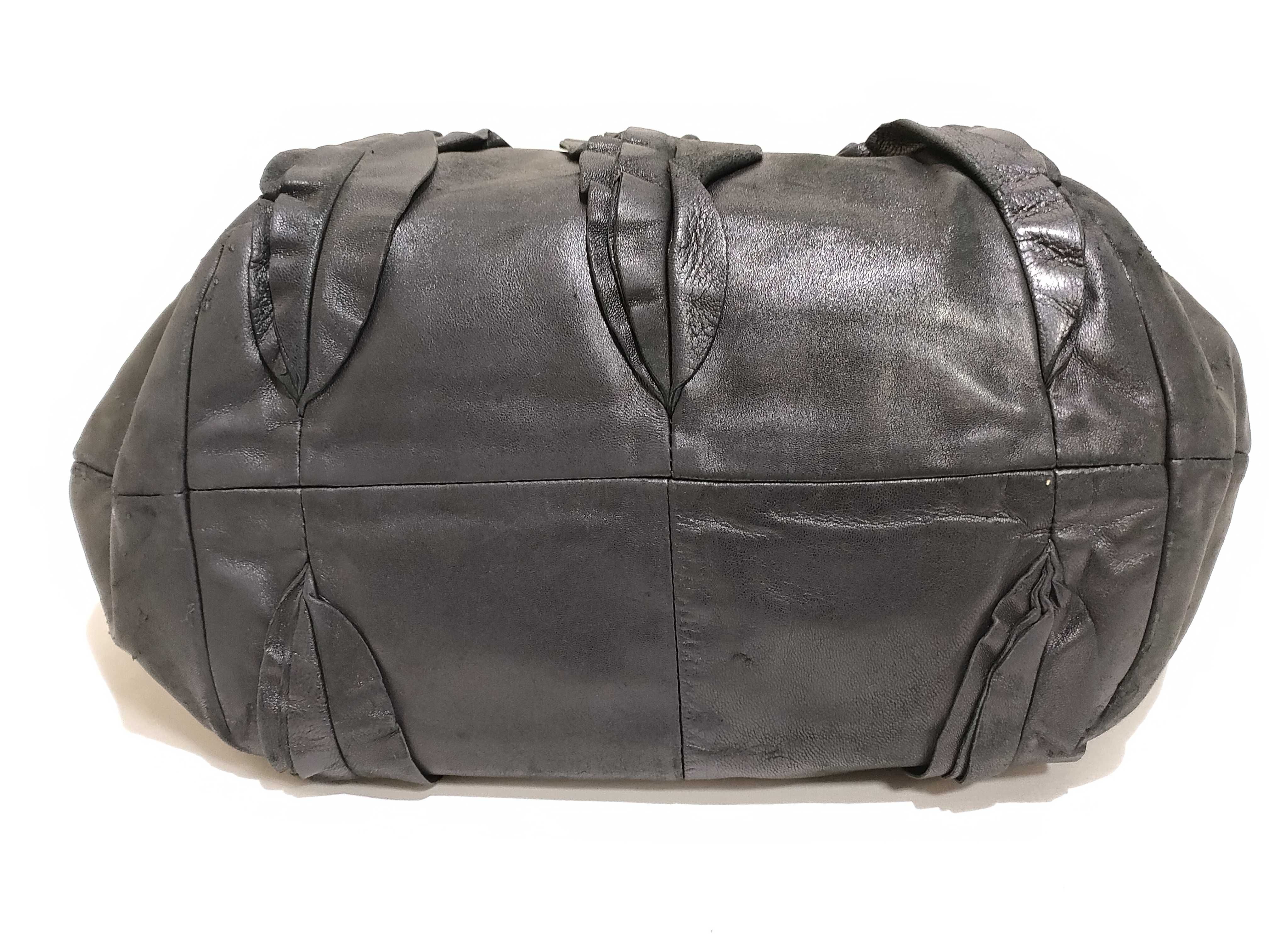 Leather Frill Shoulder Bag Handbag — view 7