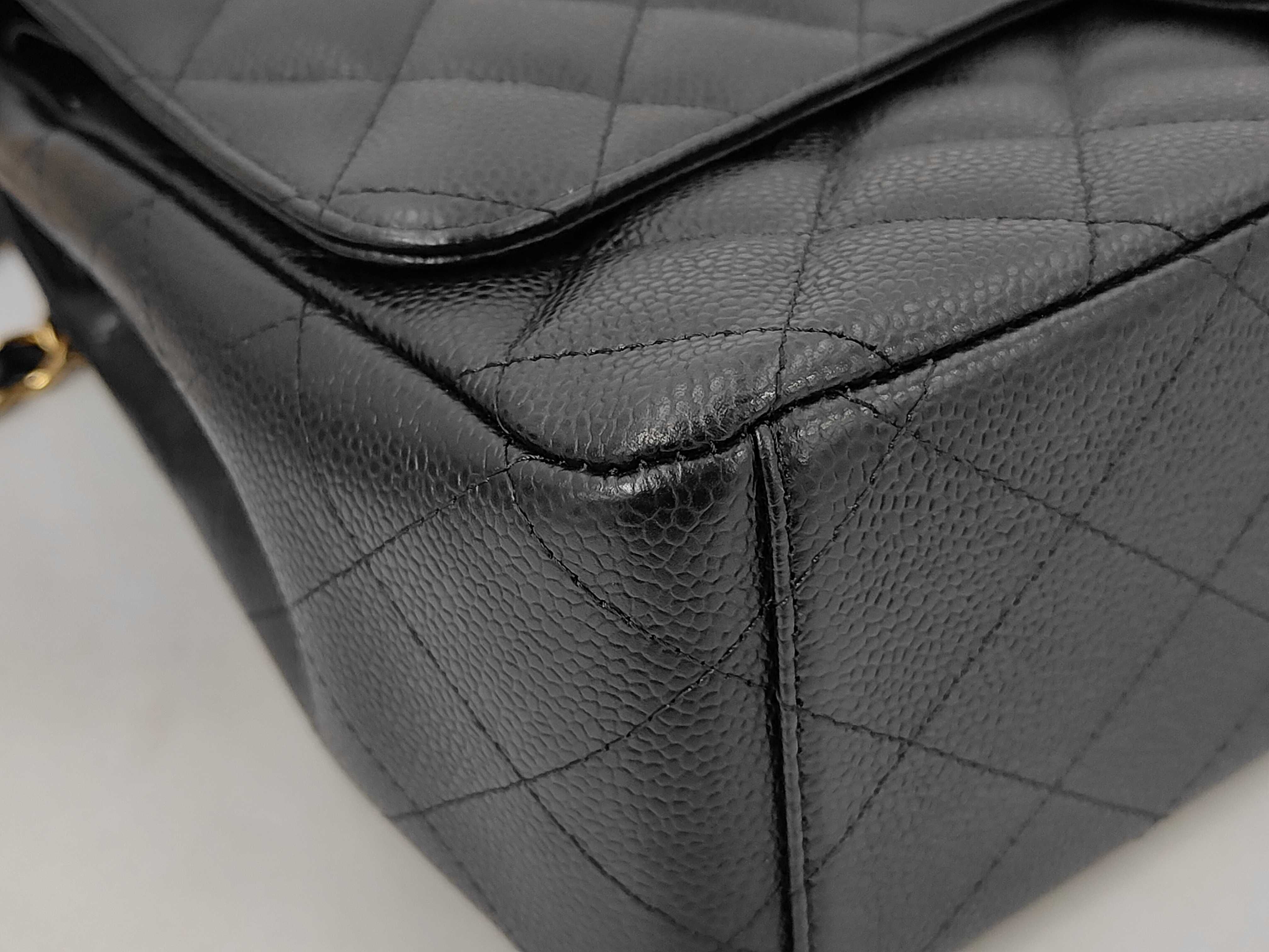 Caviar Leather Large Size Shoulder Bag (with seal and card) — view 7