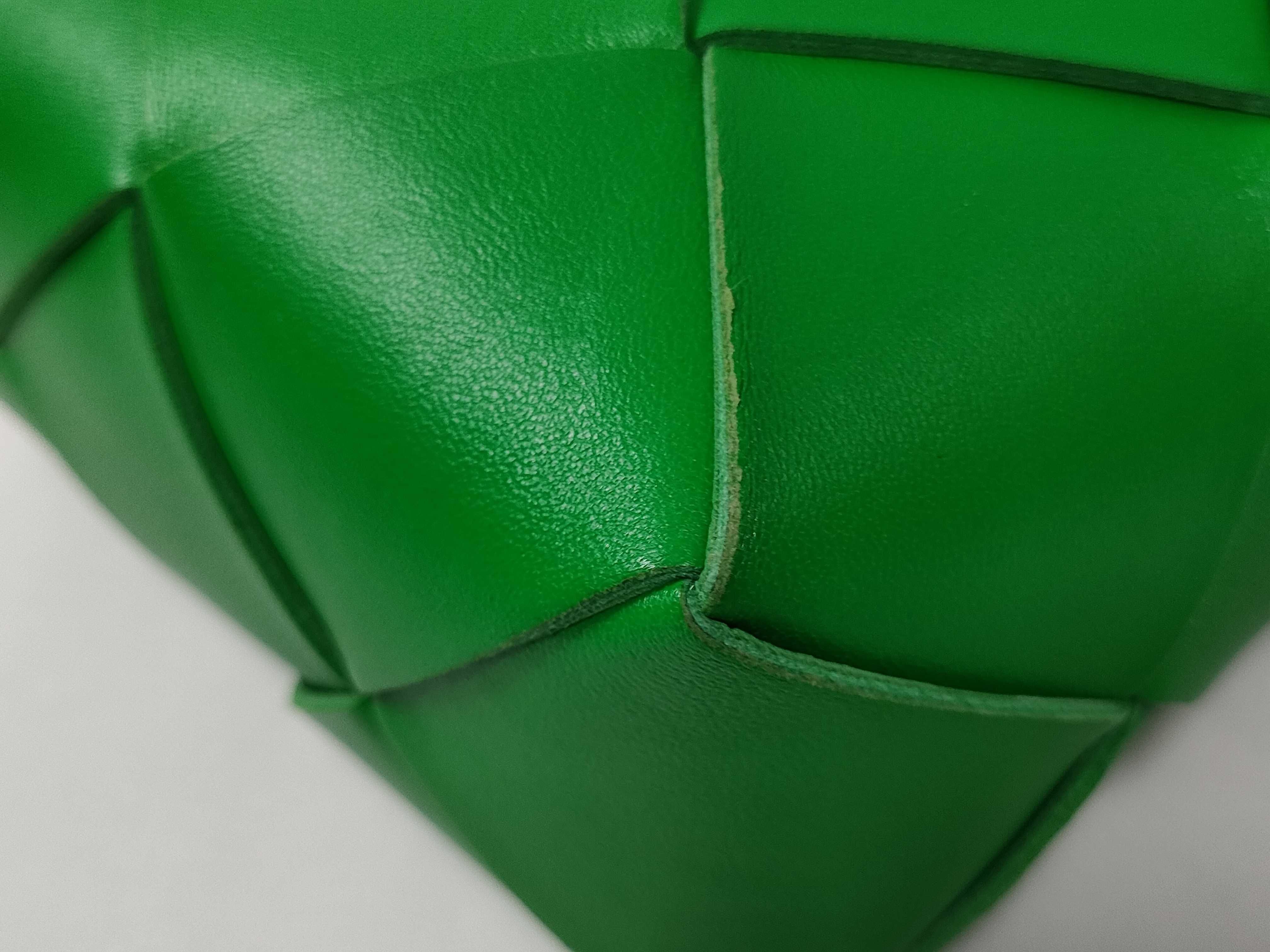 Maxi Intrecciato Mini Cassette Camera Bag Leather Shoulder Bag Green Shoulder Bag — view 4