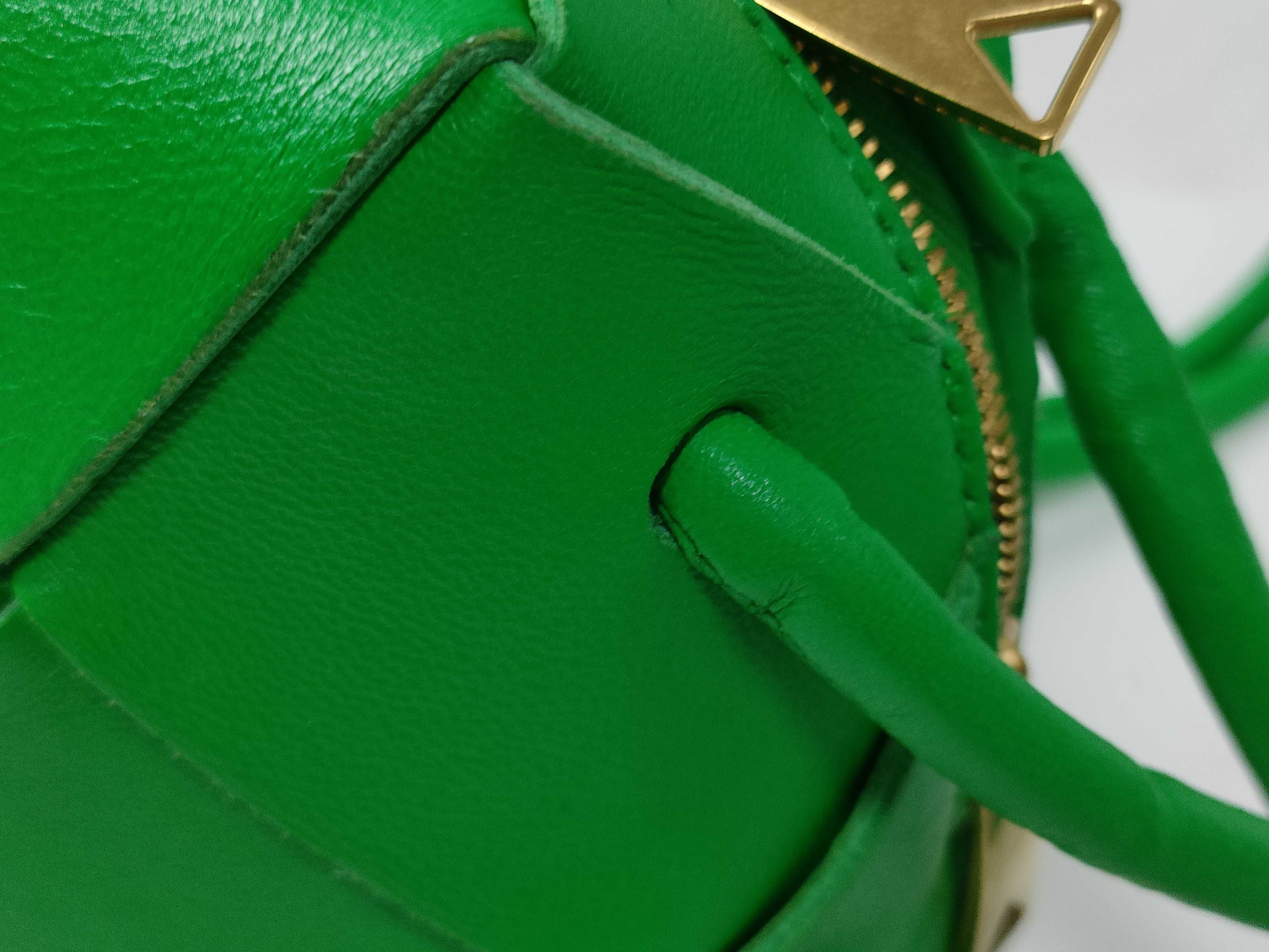 Maxi Intrecciato Mini Cassette Camera Bag Leather Shoulder Bag Green Shoulder Bag — view 8