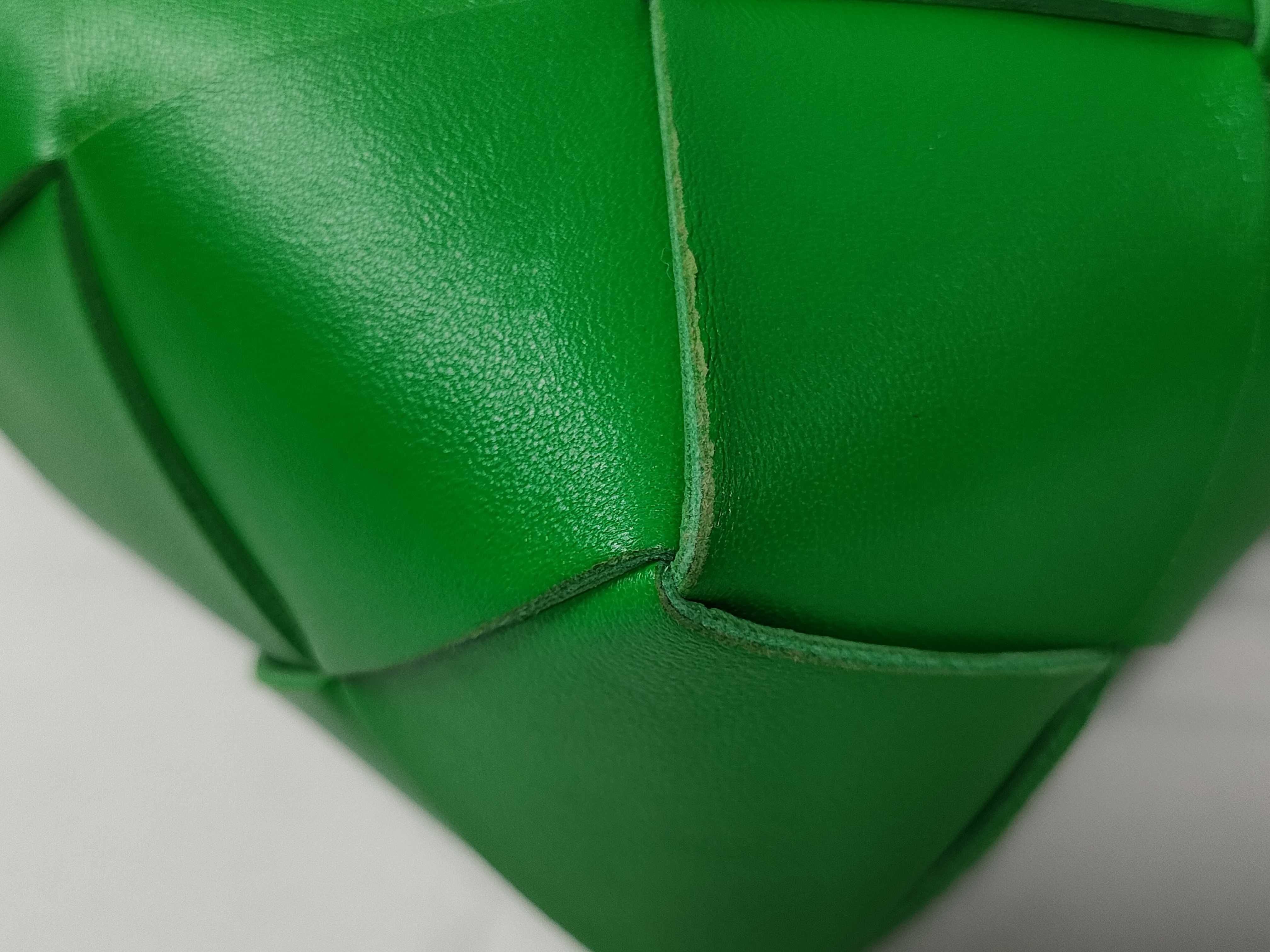 Maxi Intrecciato Mini Cassette Camera Bag Leather Shoulder Bag Green Shoulder Bag — view 10