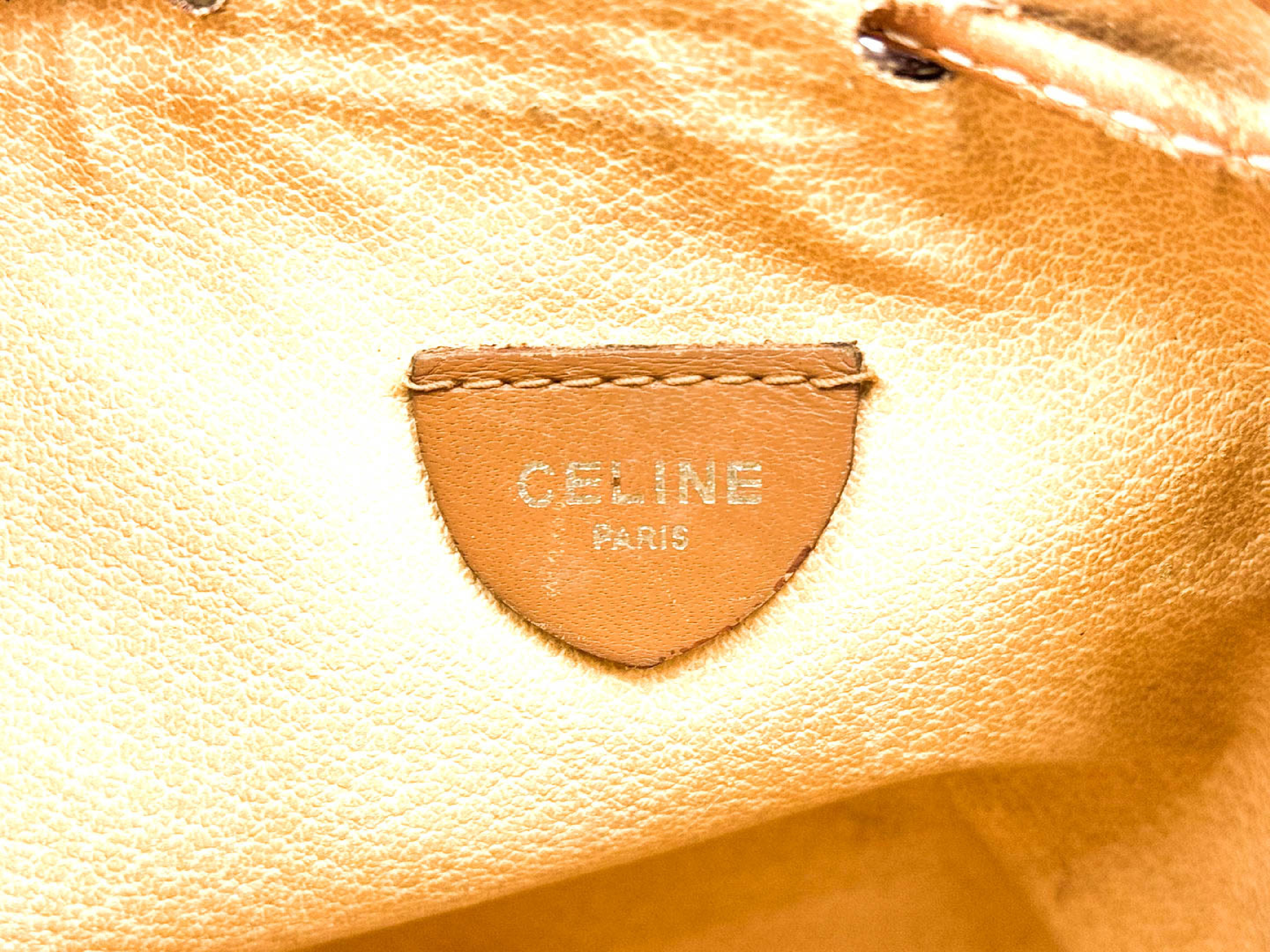 Macadam Pattern Vintage Leather Drawstring Shoulder Bag — view 10