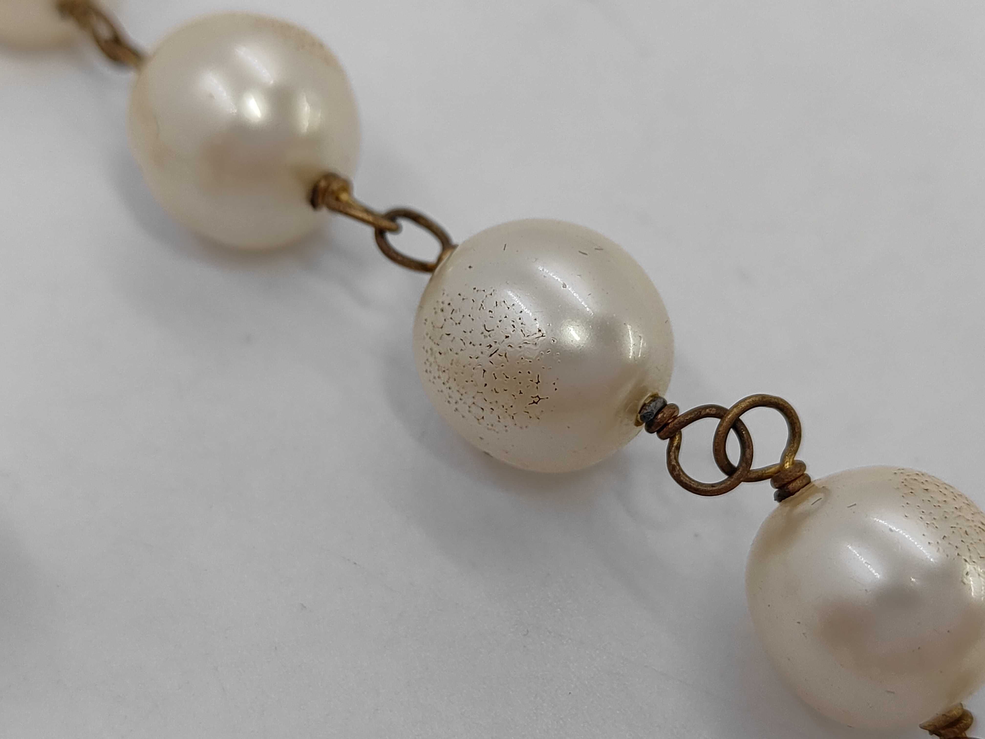 Gripoix Faux Pearl Long Necklace — view 6