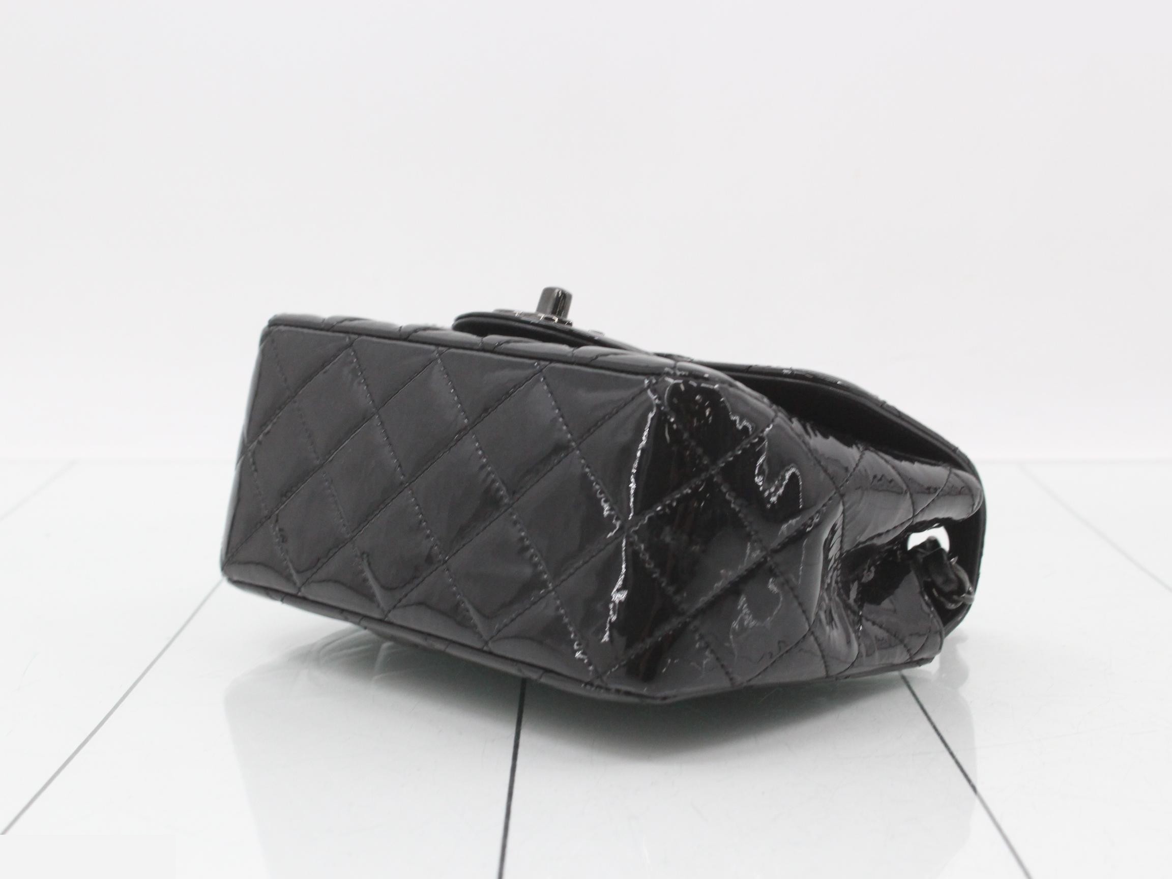 Enamel Matelassé Shoulder Bag — view 6