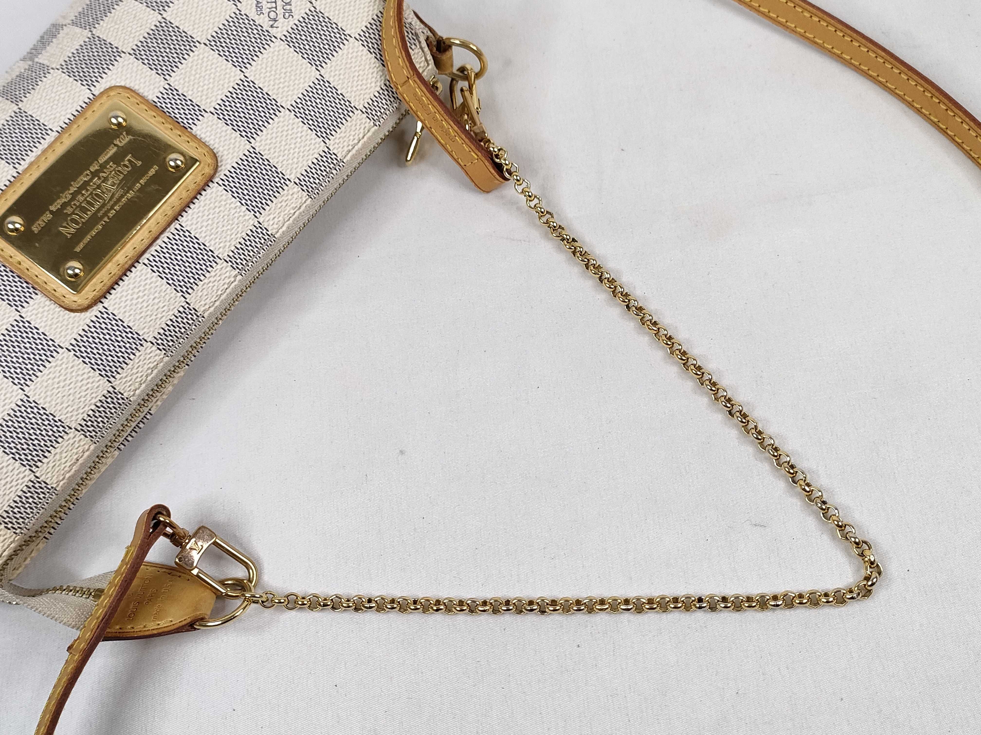 Damier Azur LOUIS VUITTON Damier Azur Eva N55214 SD2100 Handbag — view 3