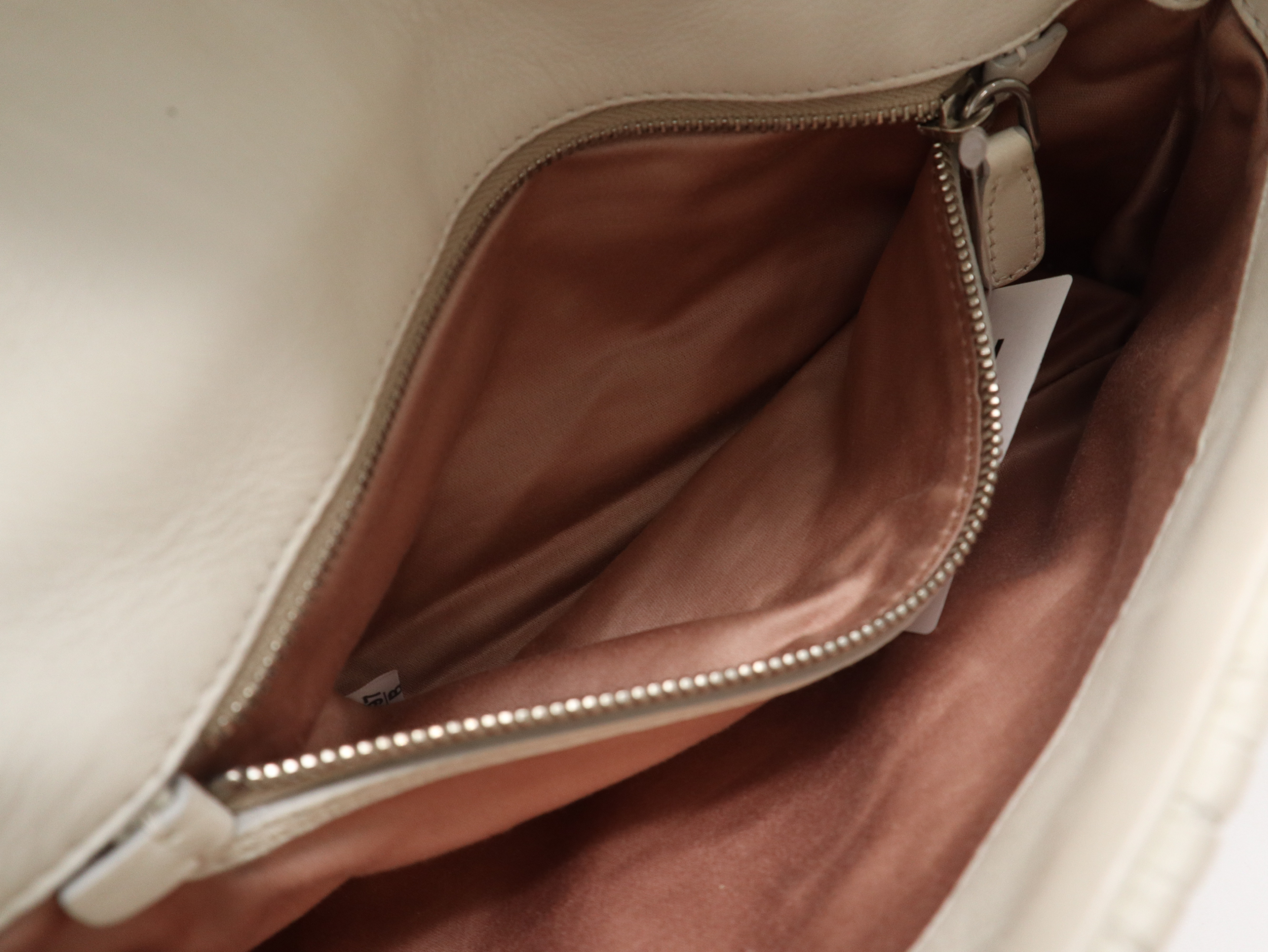 RP0233 Crystal Bijou 3-Way Clutch Bag, Leather, Ivory, with Box and Dust Bag. — view 10