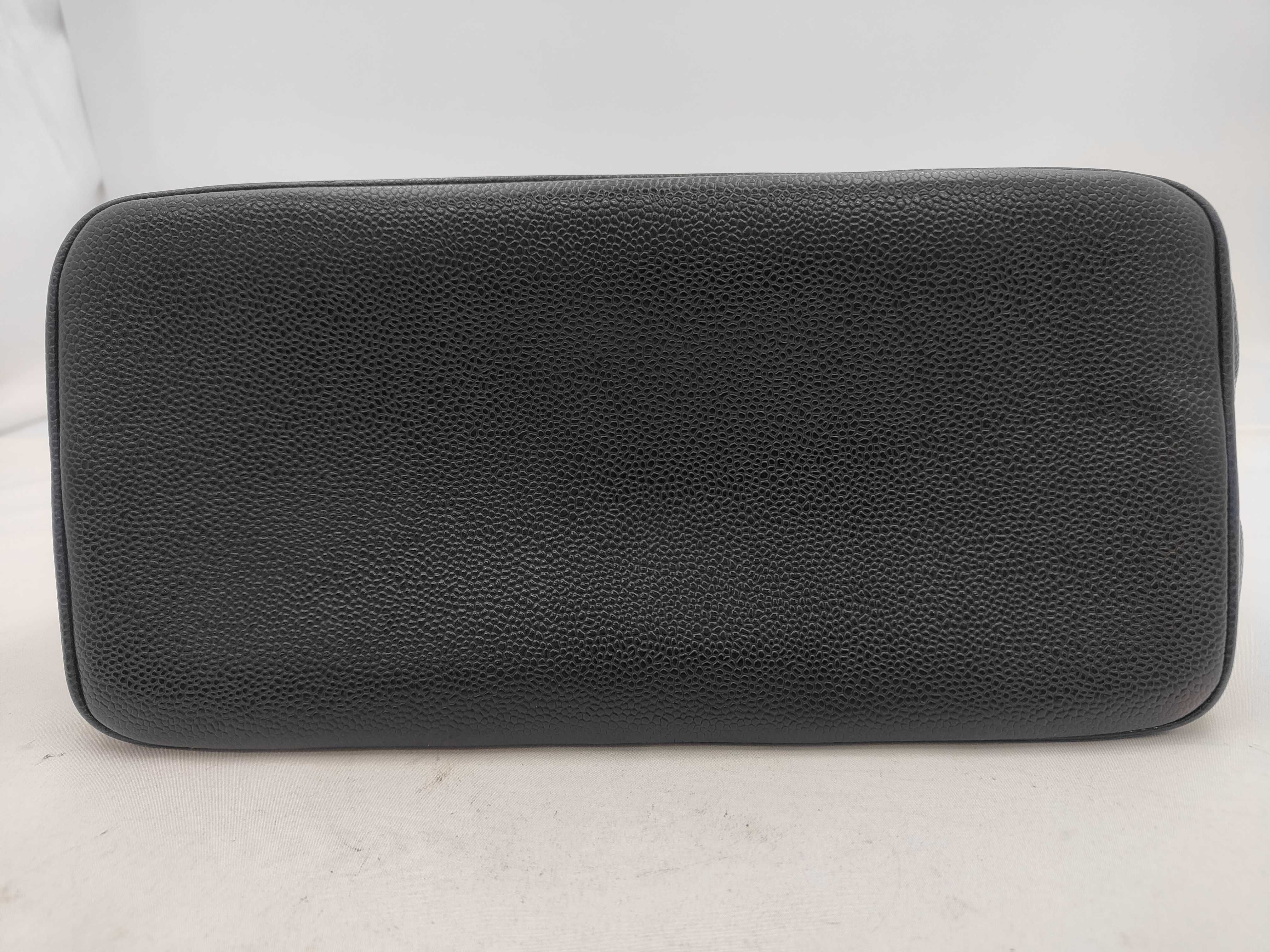 Reissue Tote Bag, Black Caviar Leather — view 7