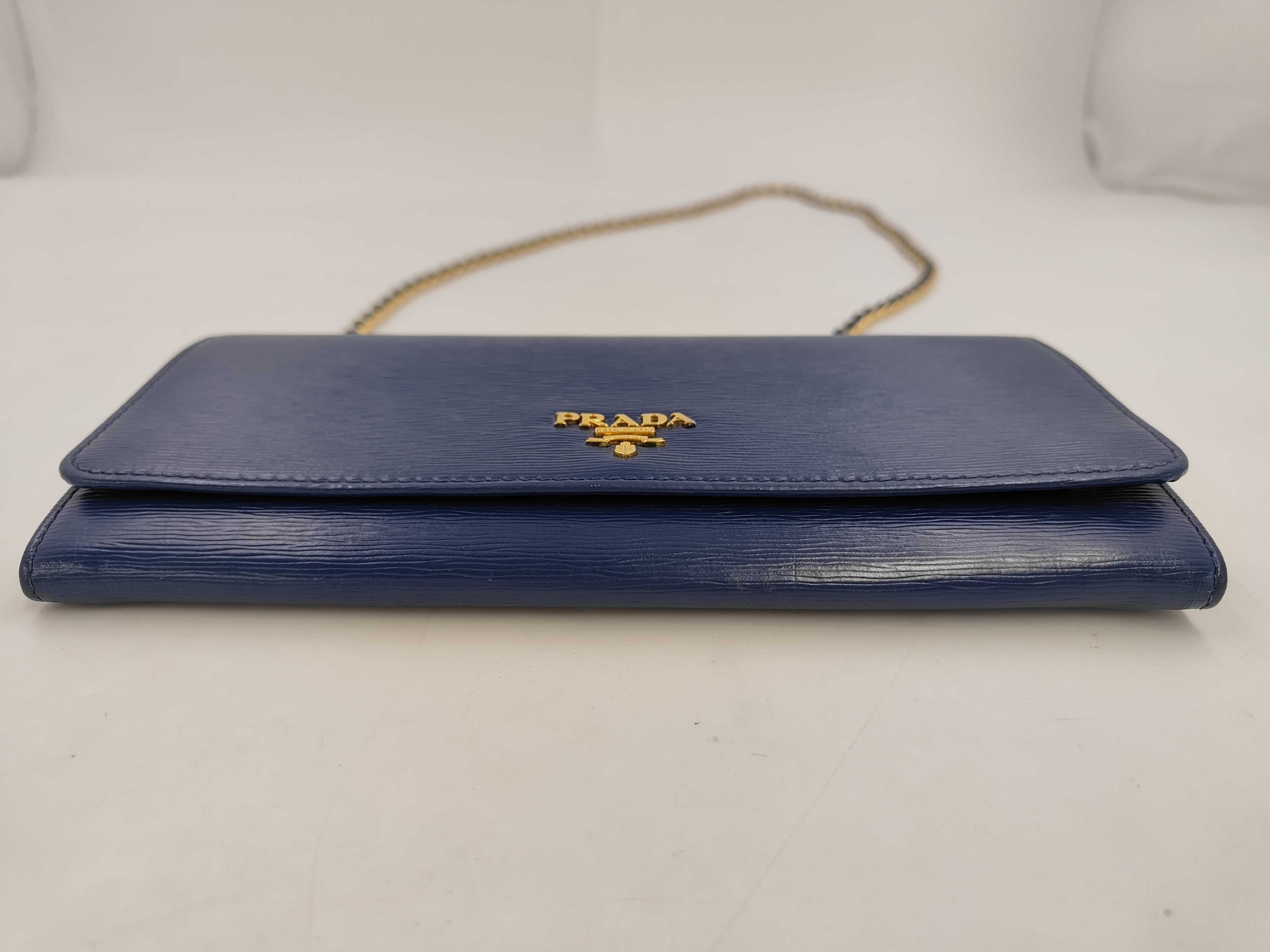 Vitello Move Chain Wallet on Chain Blue 1MT290 Shoulder Bag — view 3