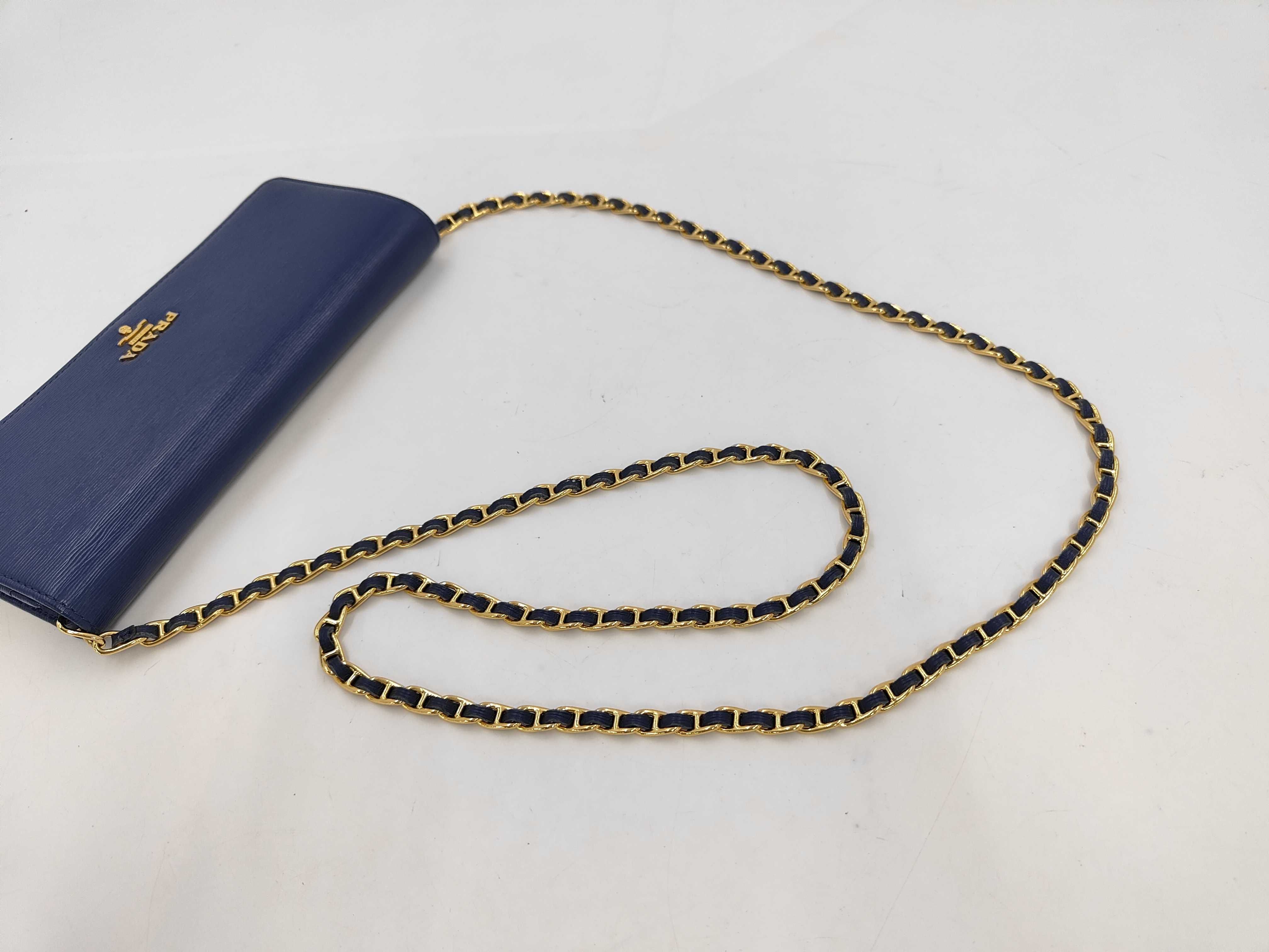 Vitello Move Chain Wallet on Chain Blue 1MT290 Shoulder Bag — view 5