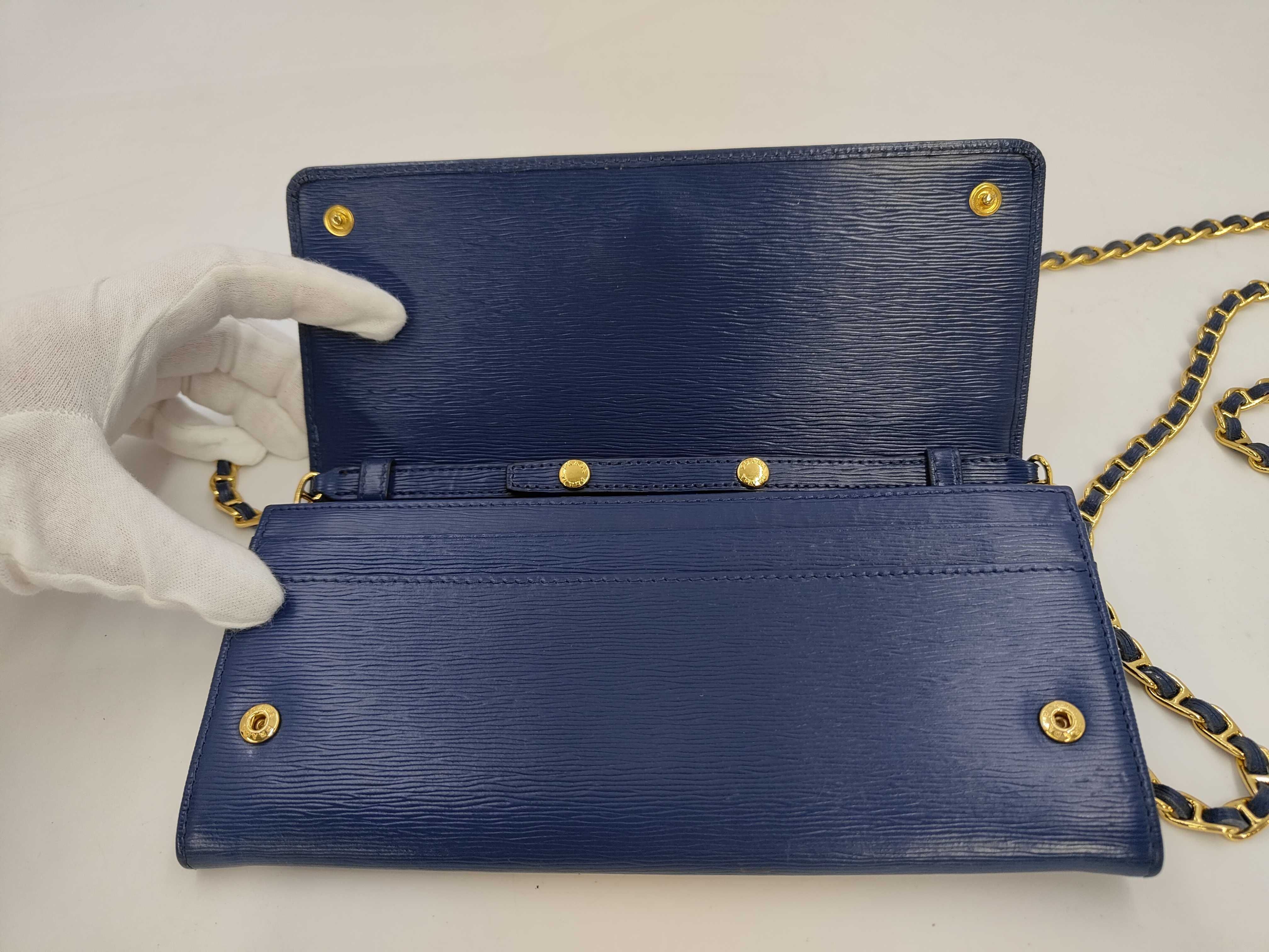 Vitello Move Chain Wallet on Chain Blue 1MT290 Shoulder Bag — view 8
