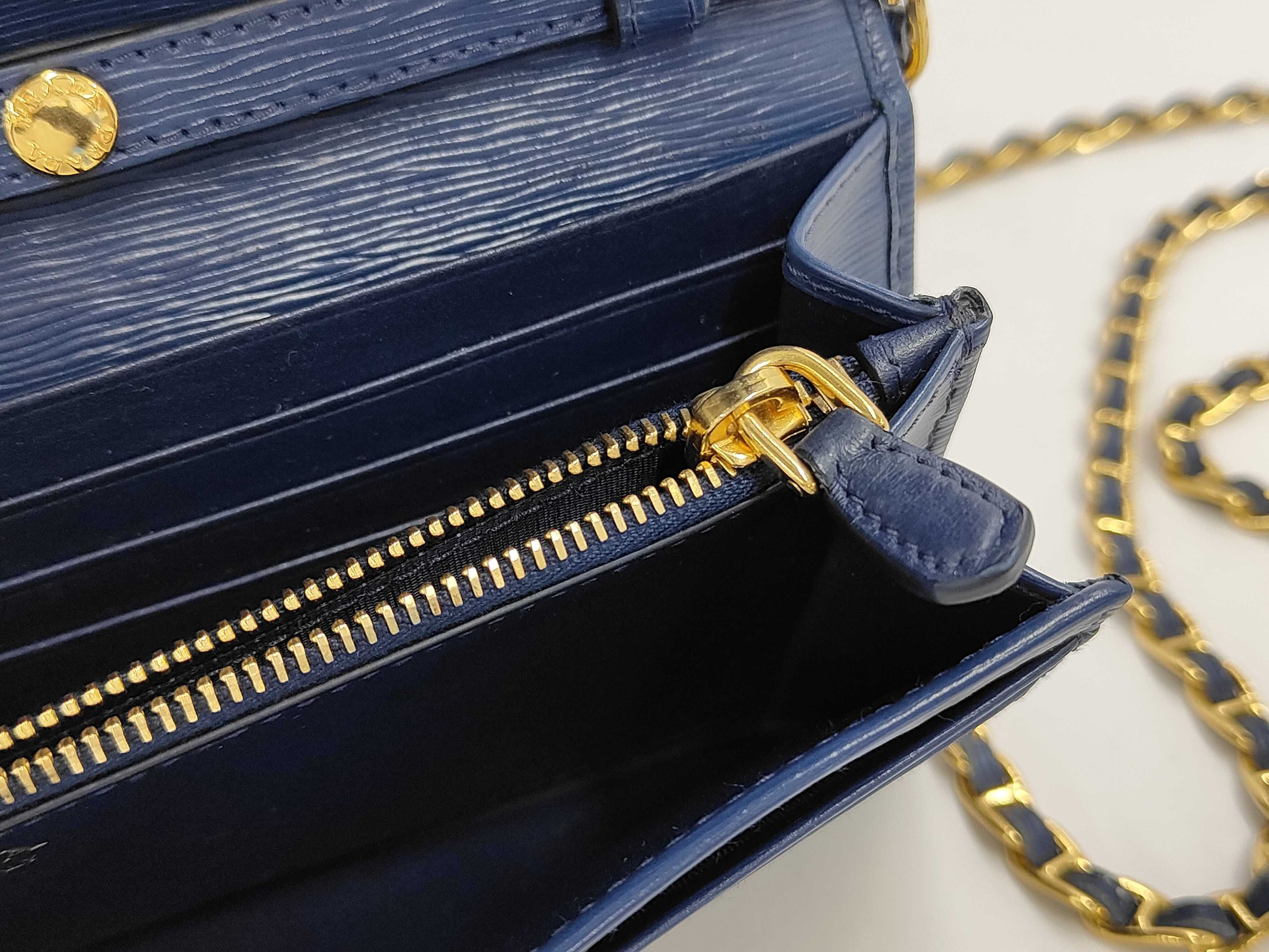 Vitello Move Chain Wallet on Chain Blue 1MT290 Shoulder Bag — view 10
