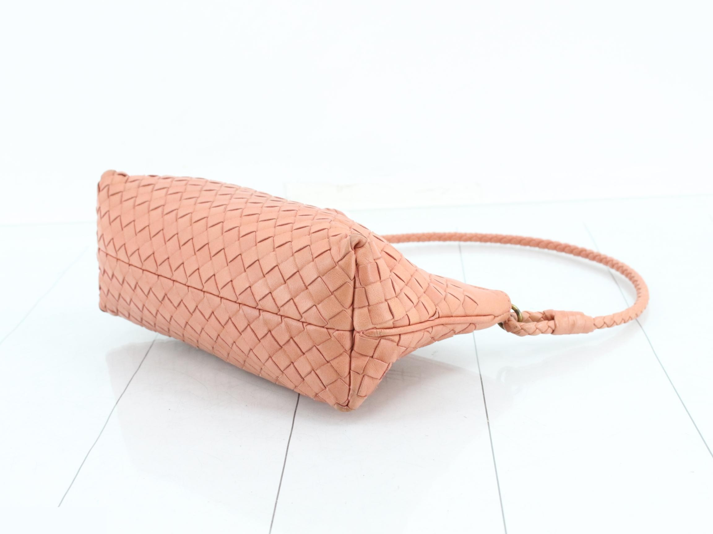 Intrecciato Leather One-Shoulder Bag — view 6