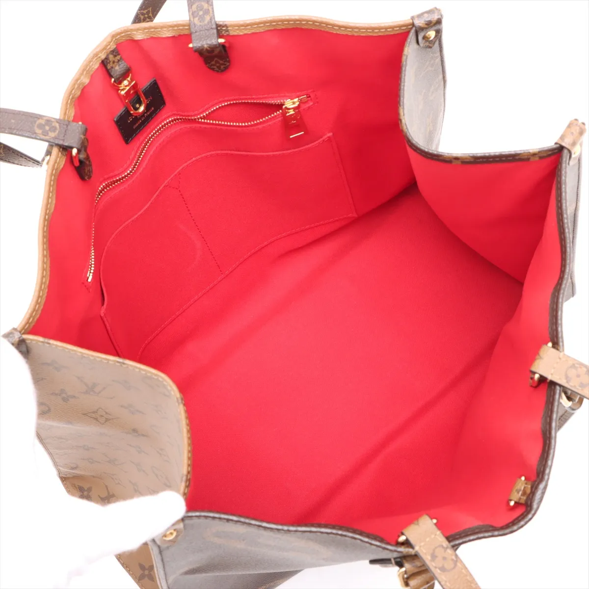 Giant Monogram Reverse On the Go GM M45320 FL4119 Brown RFID reaction available — view 9