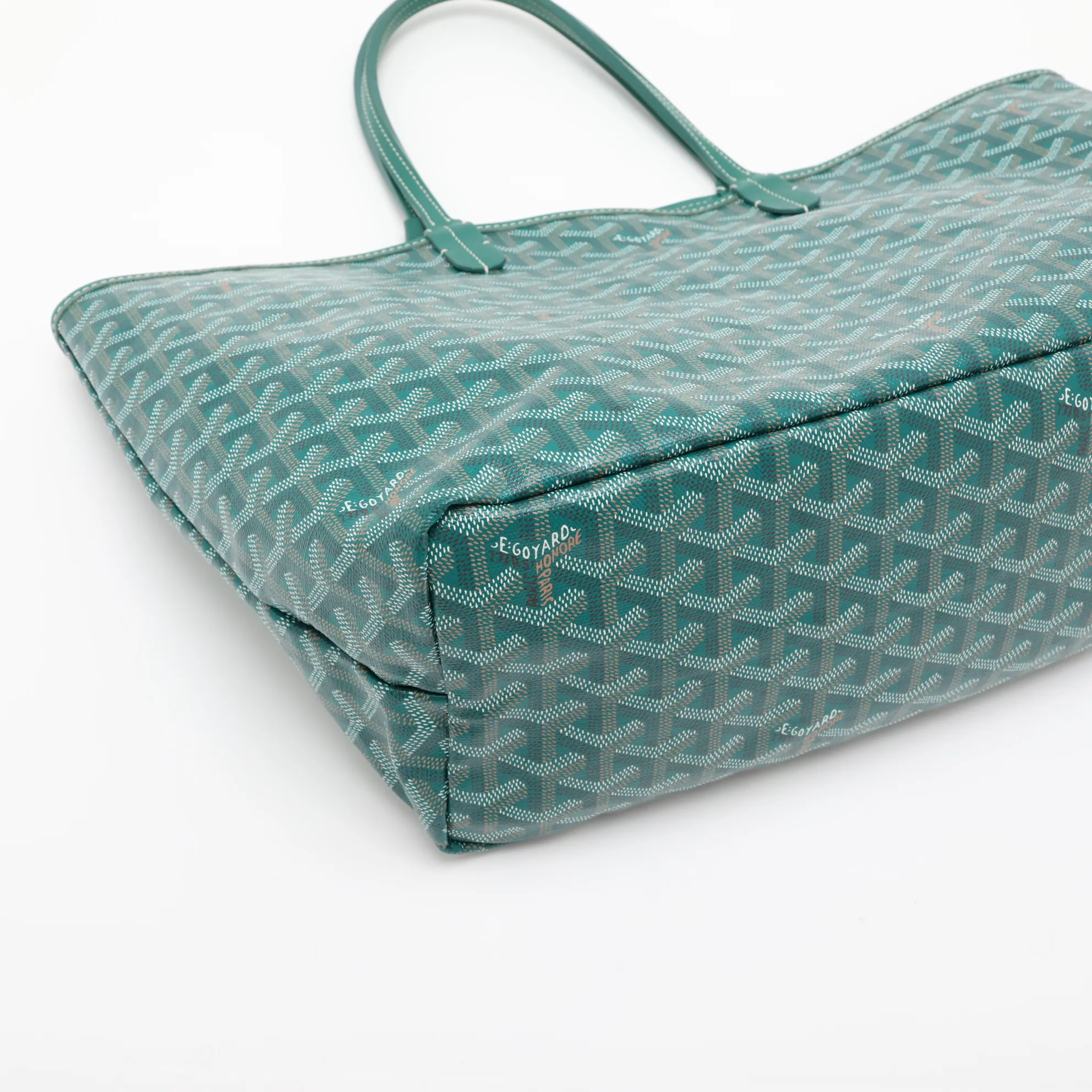 Saint Louis PM PVC x Leather Tote Bag, Green — view 4