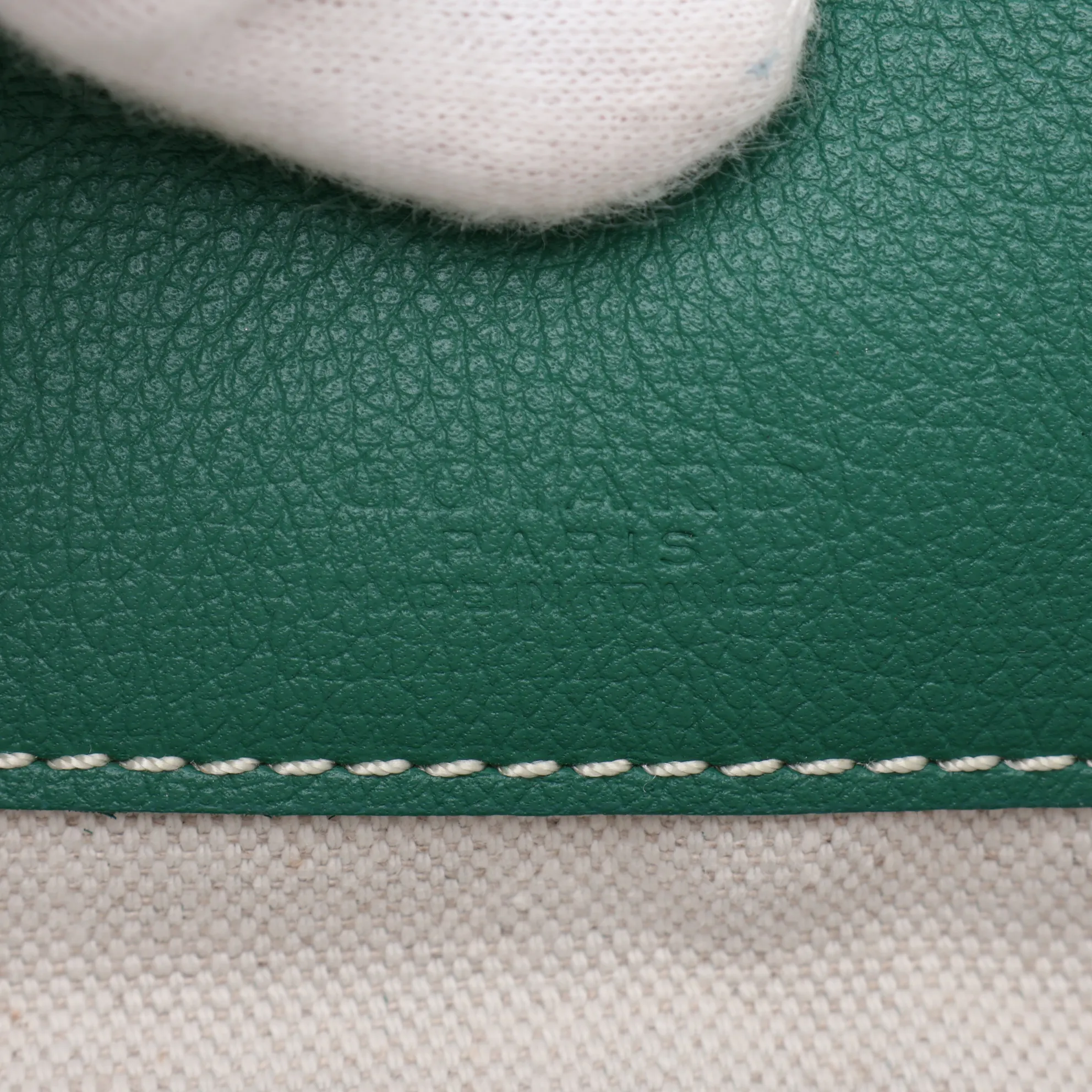 Saint Louis PM PVC x Leather Tote Bag, Green — view 10